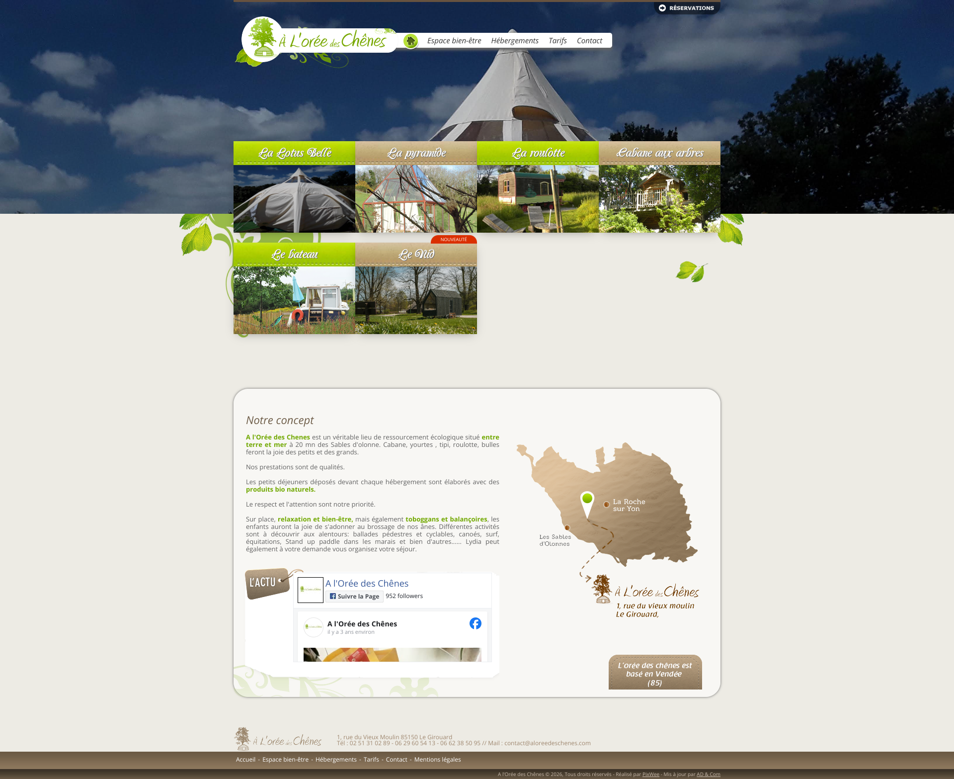 Aperçu du site