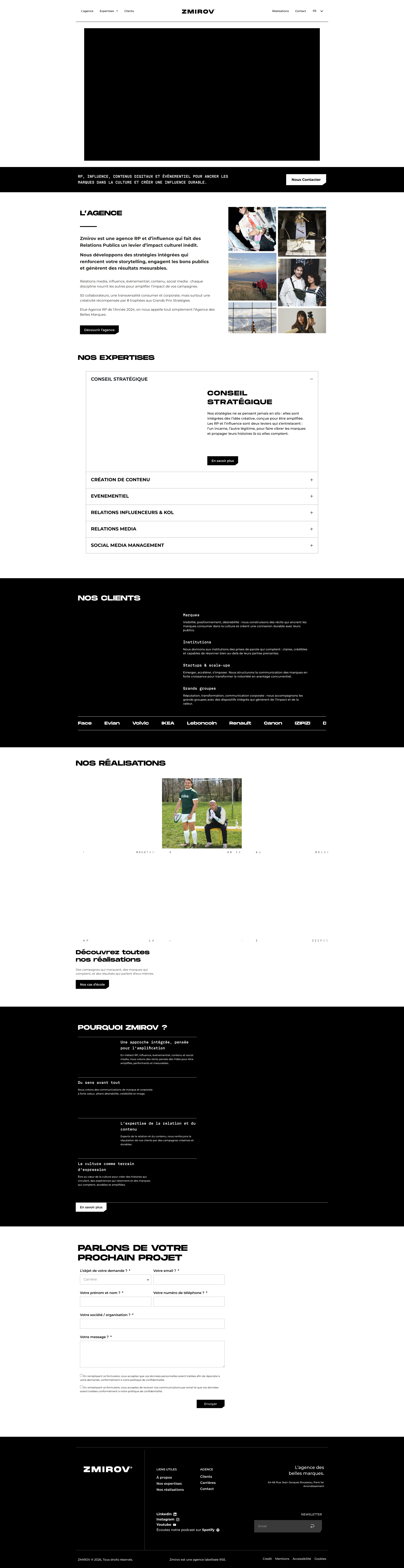 Aperçu du site