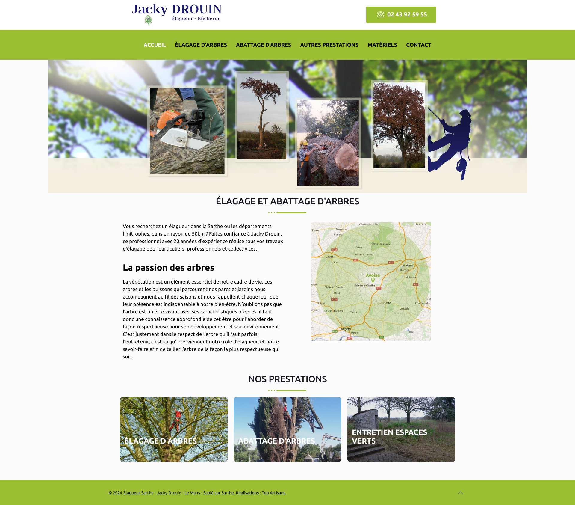 Aperçu du site