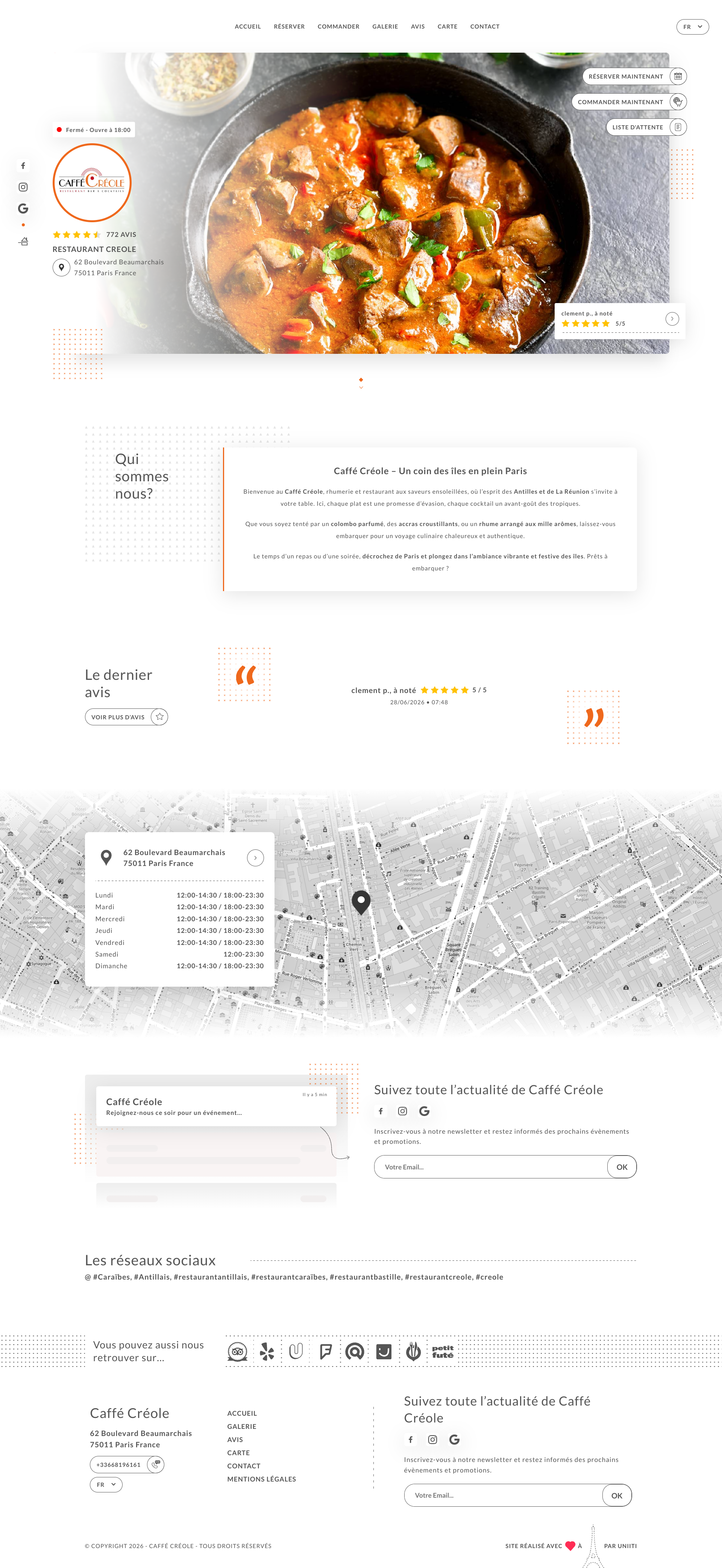 Aperçu du site