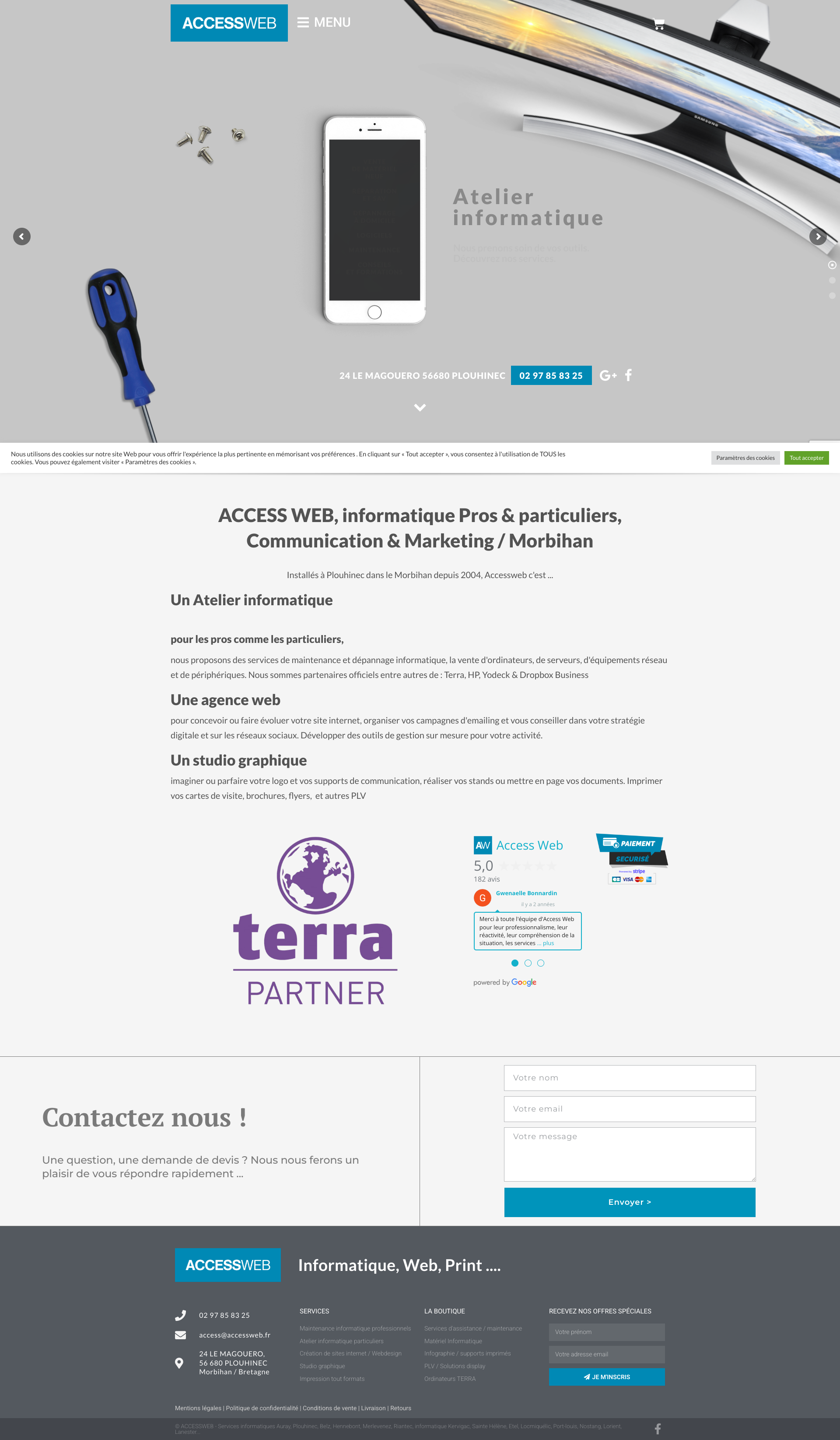 Aperçu du site