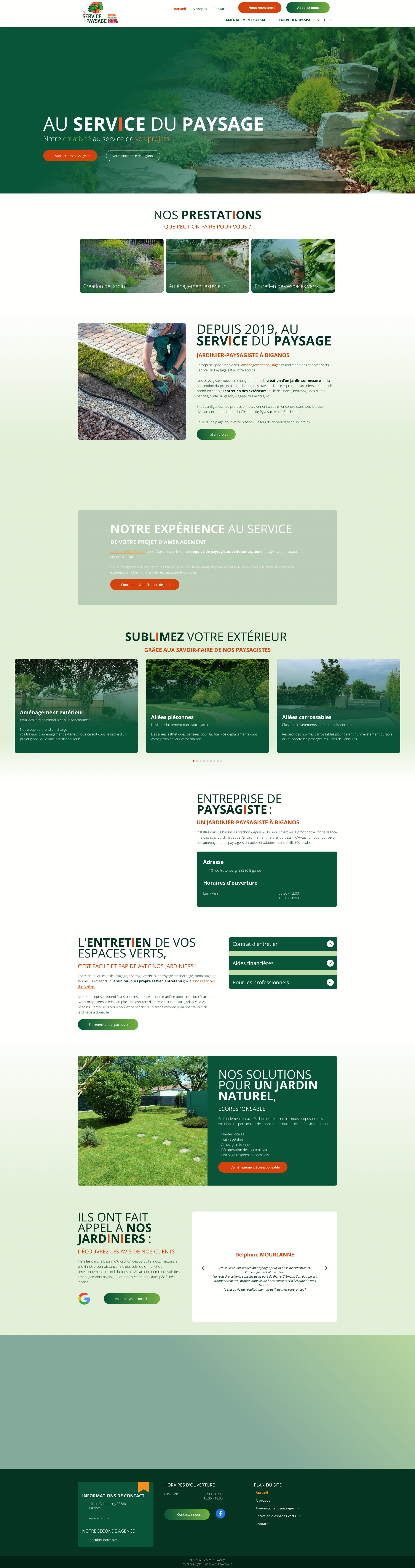 Aperçu du site
