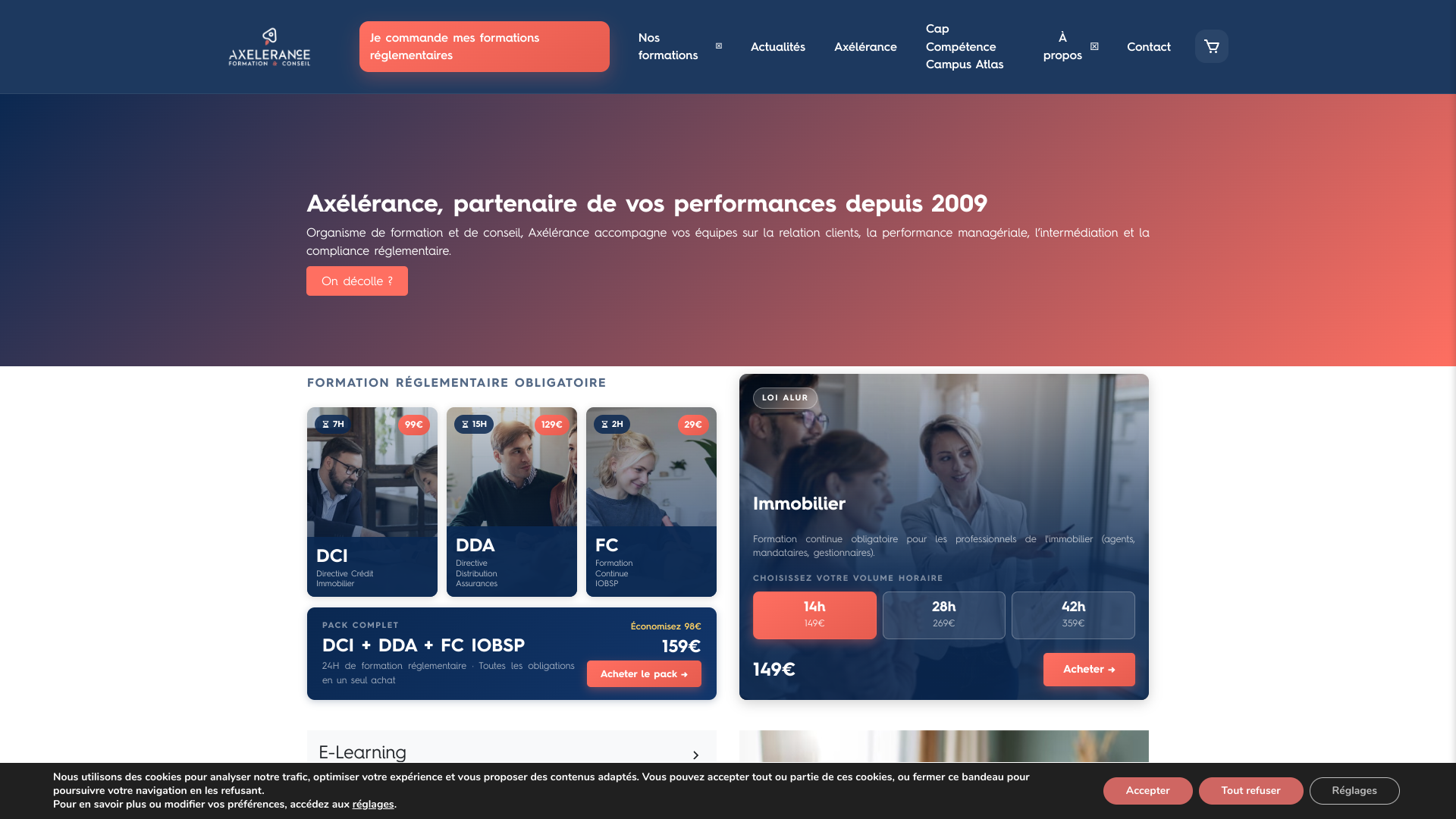 Aperçu du site