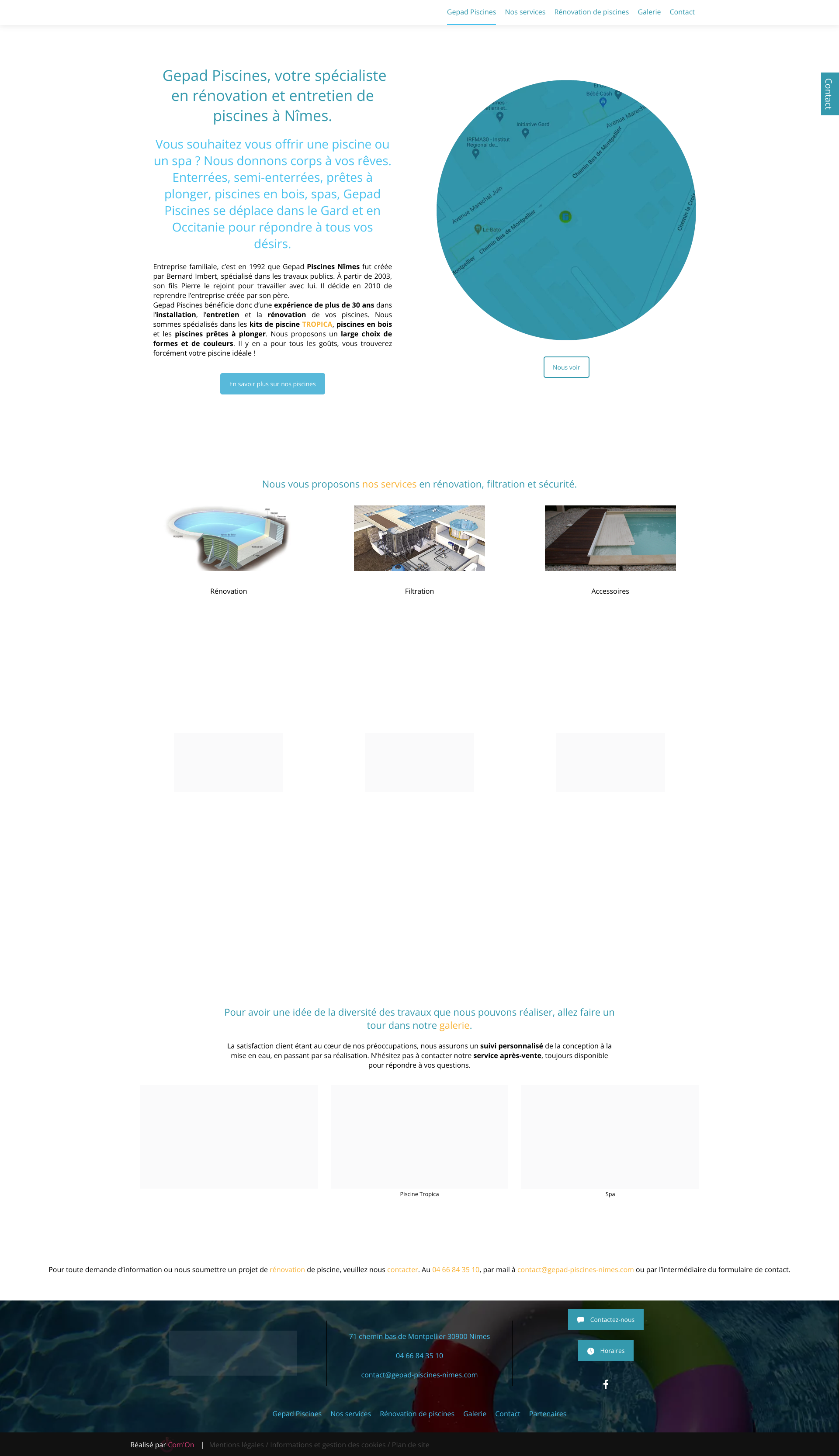 Aperçu du site