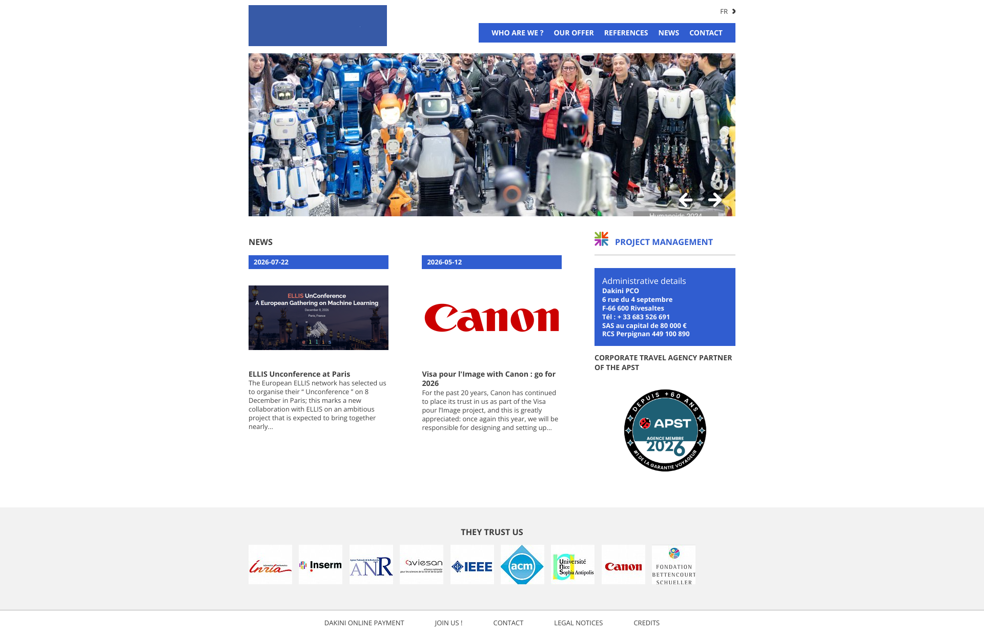 Aperçu du site