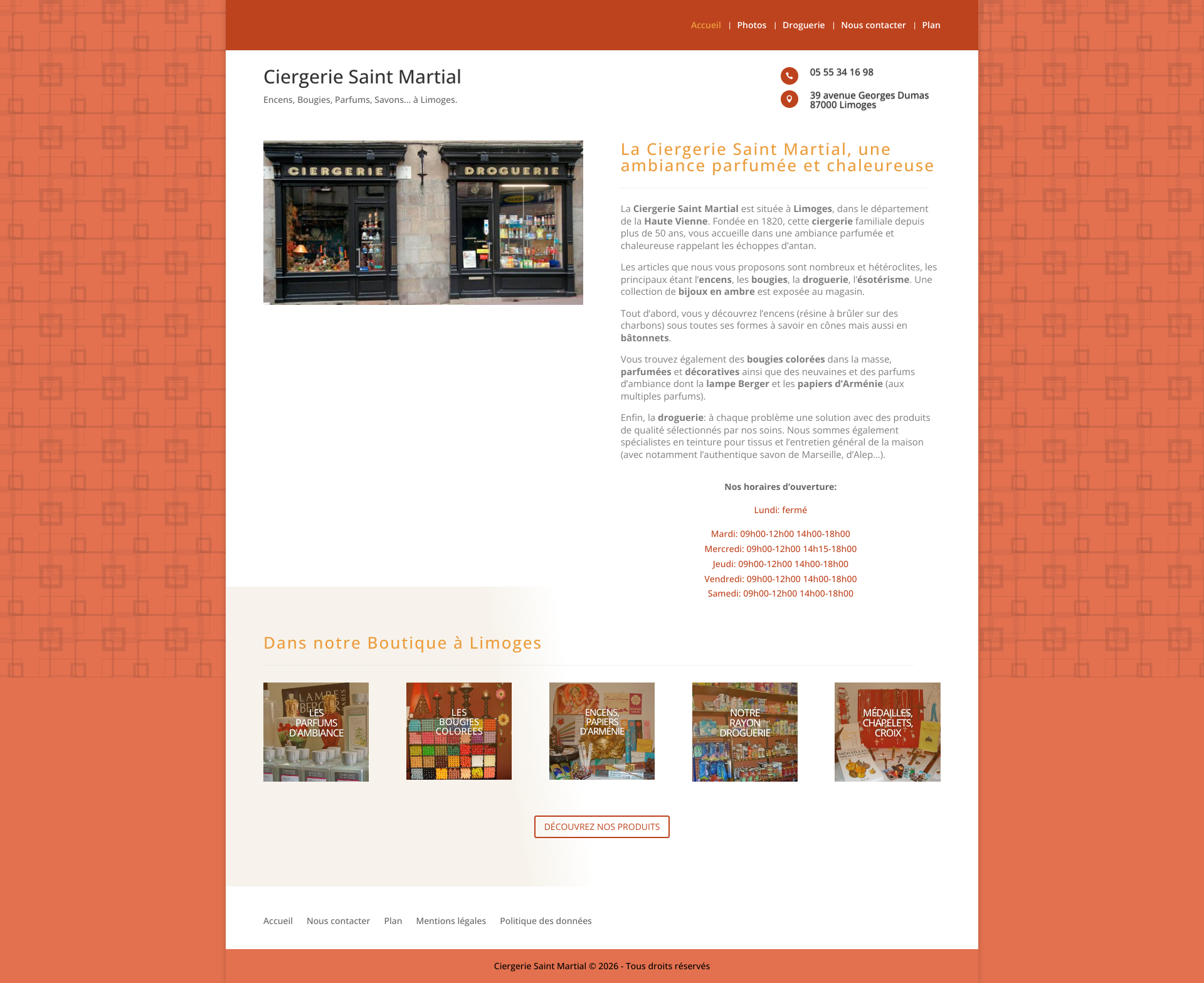 Aperçu du site
