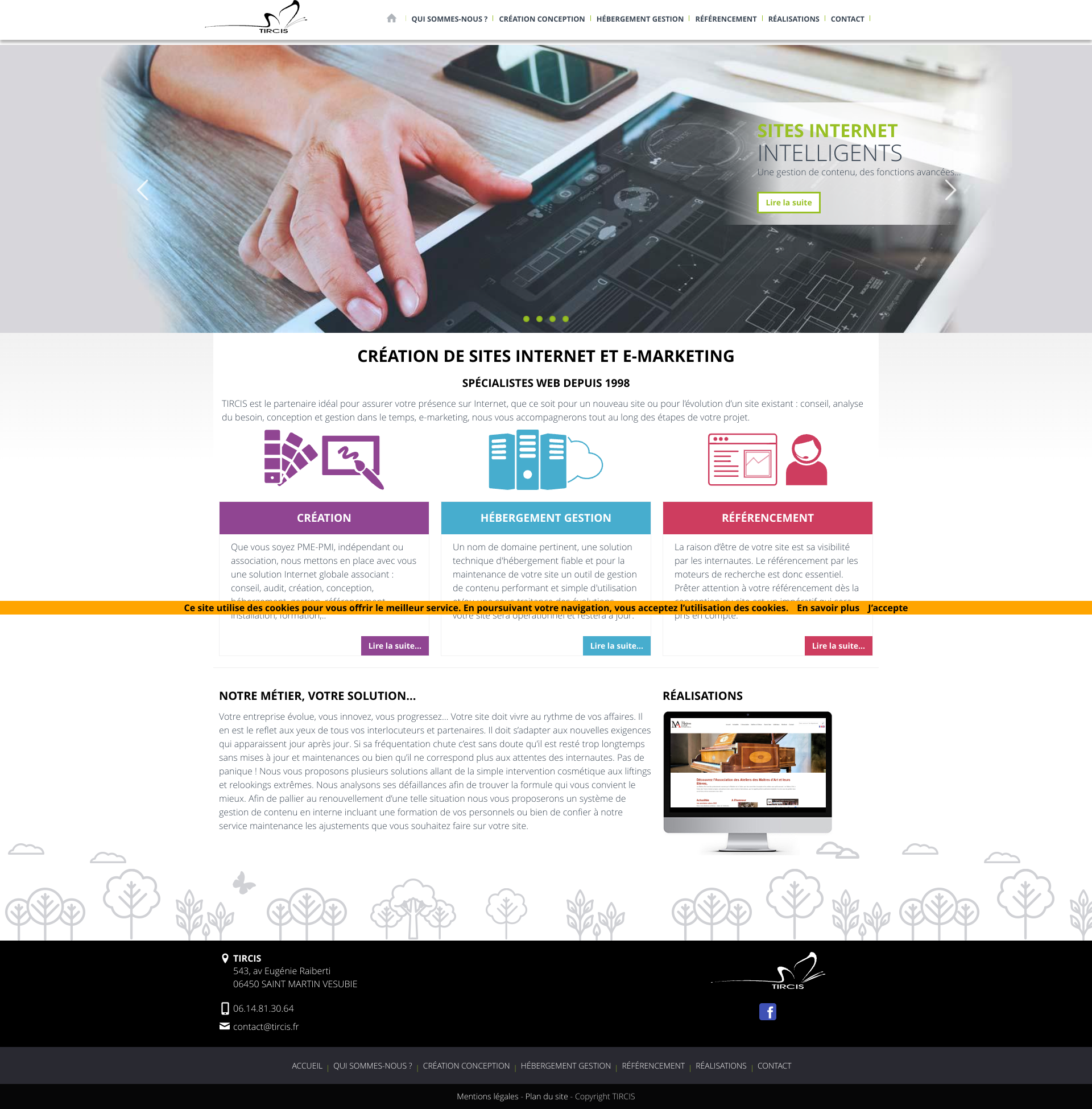 Aperçu du site