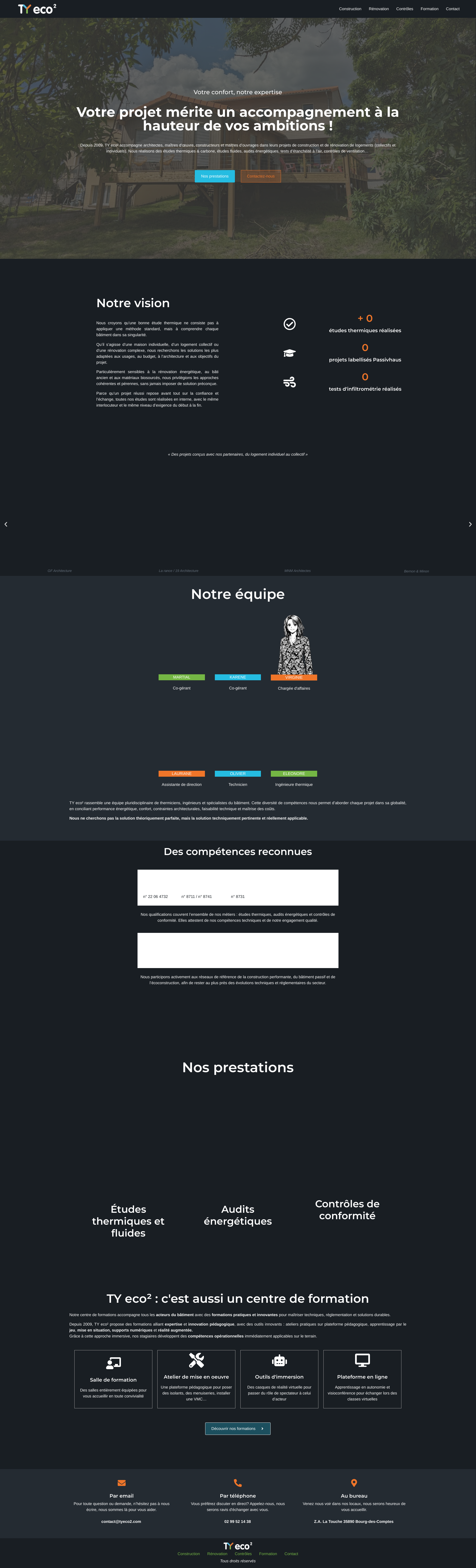 Aperçu du site