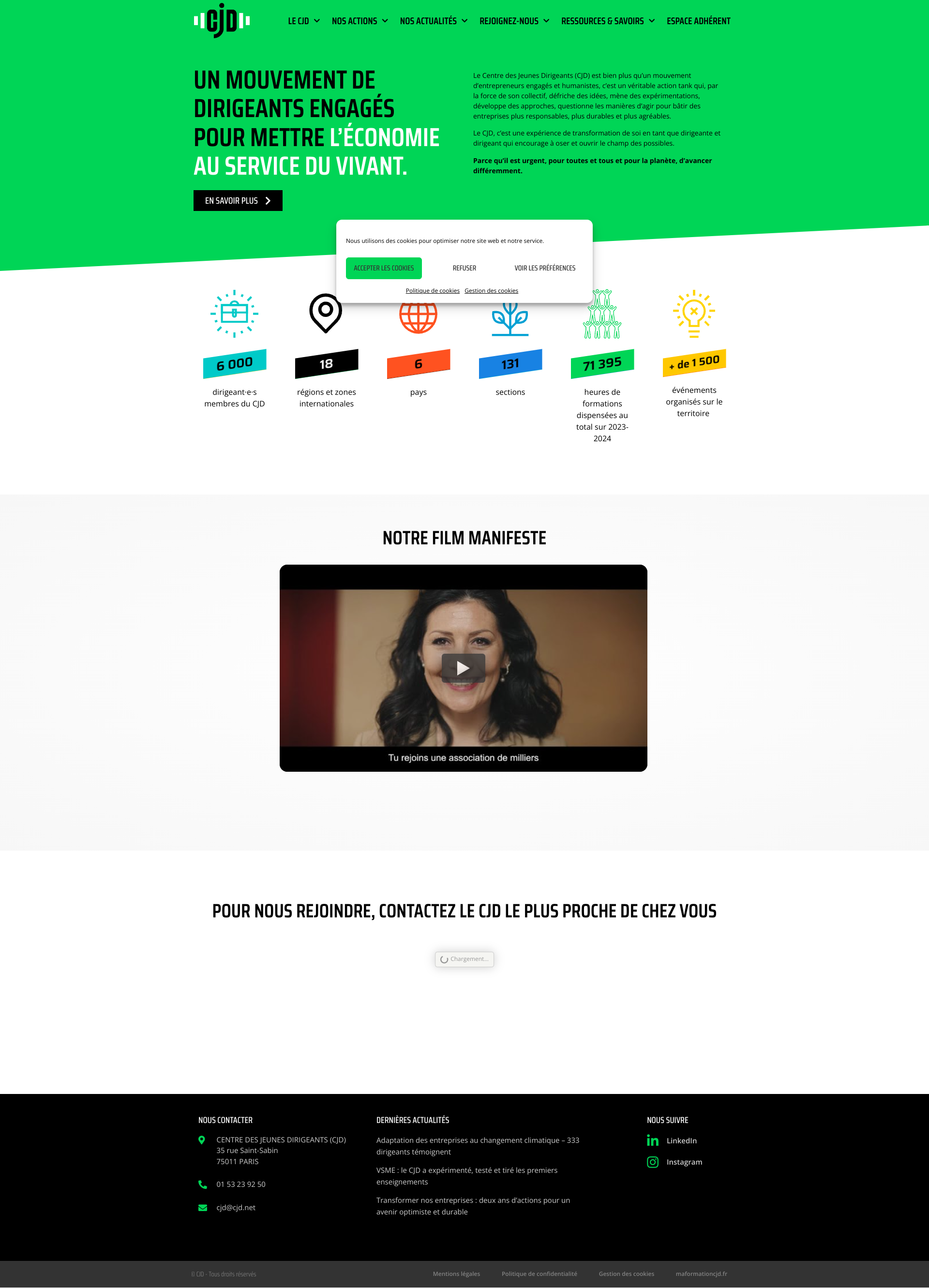 Aperçu du site