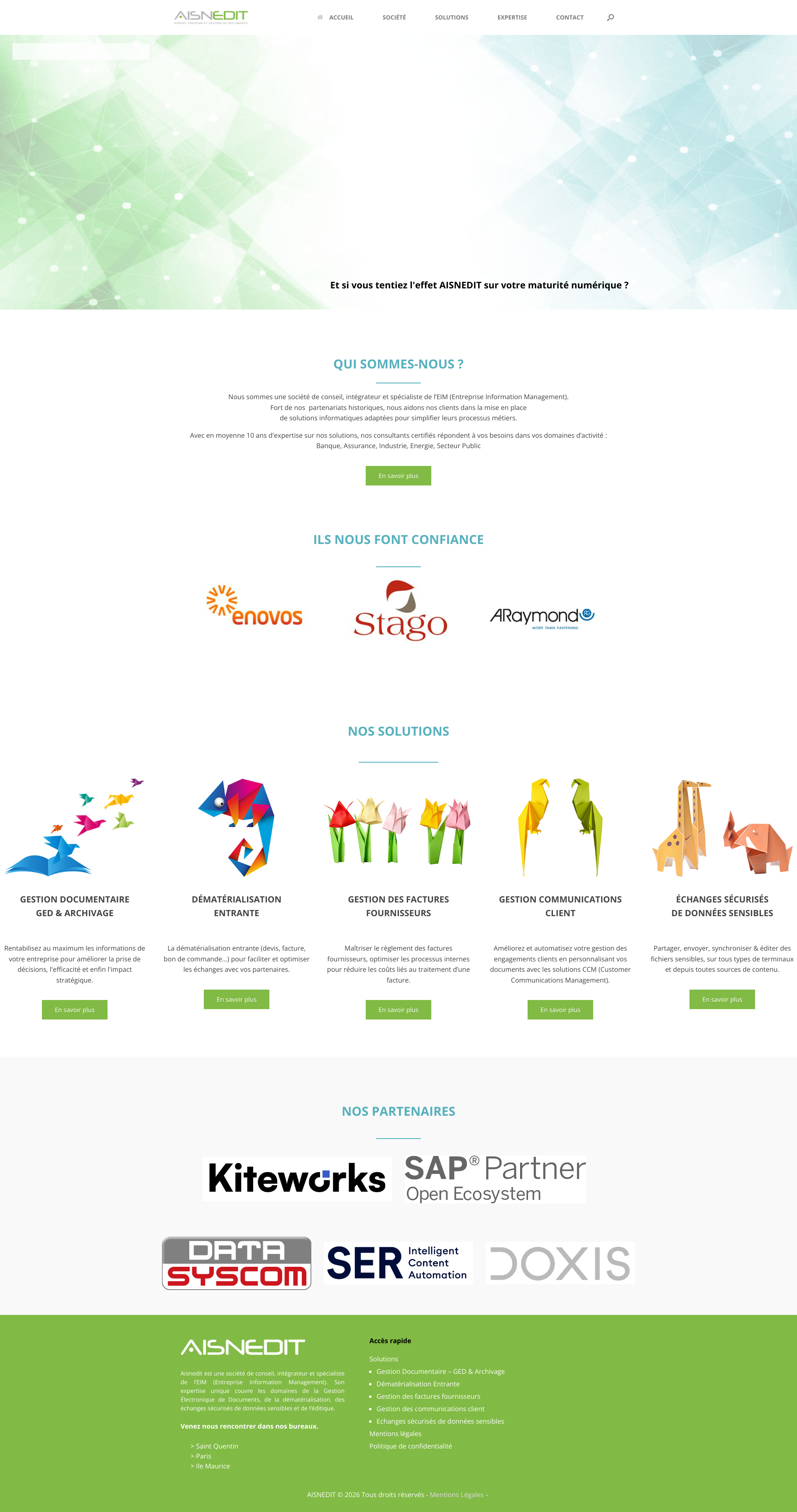 Aperçu du site