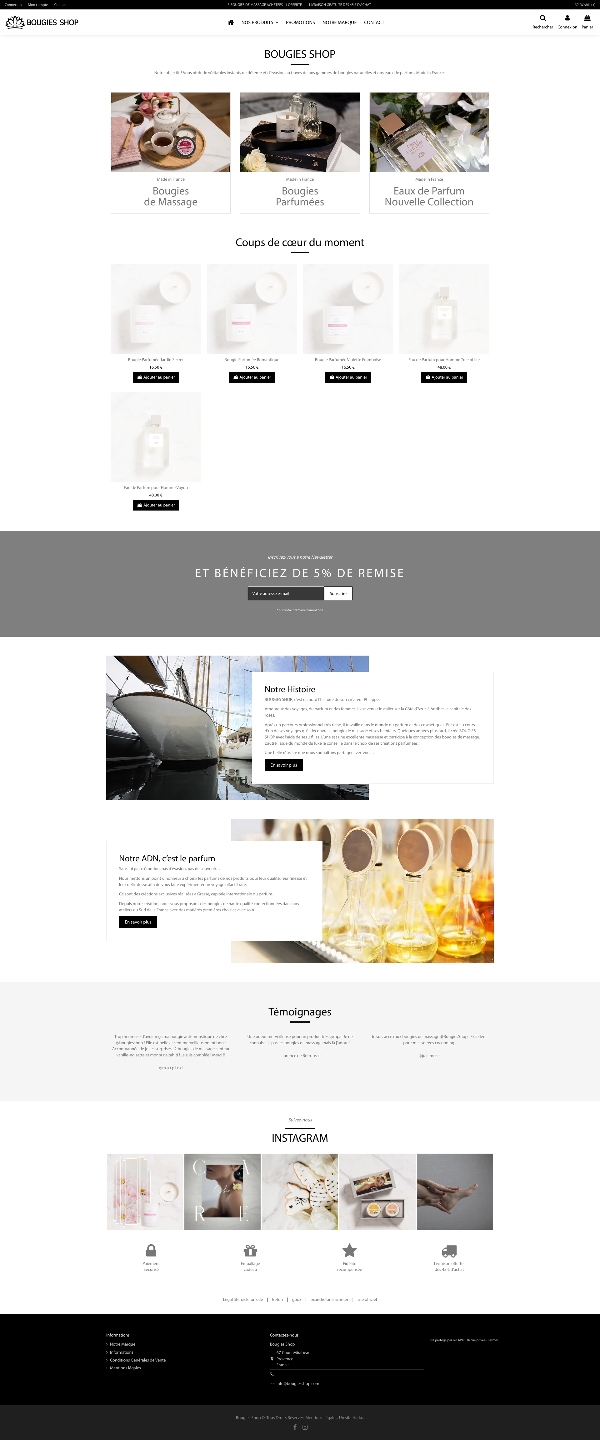 Aperçu du site