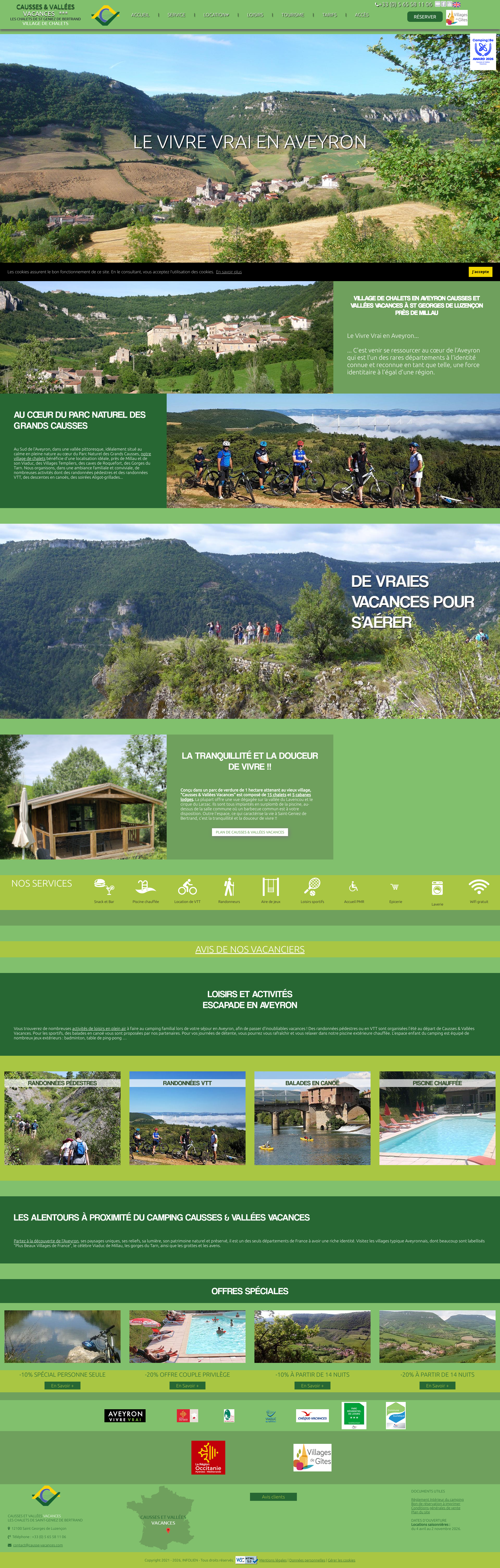 Aperçu du site