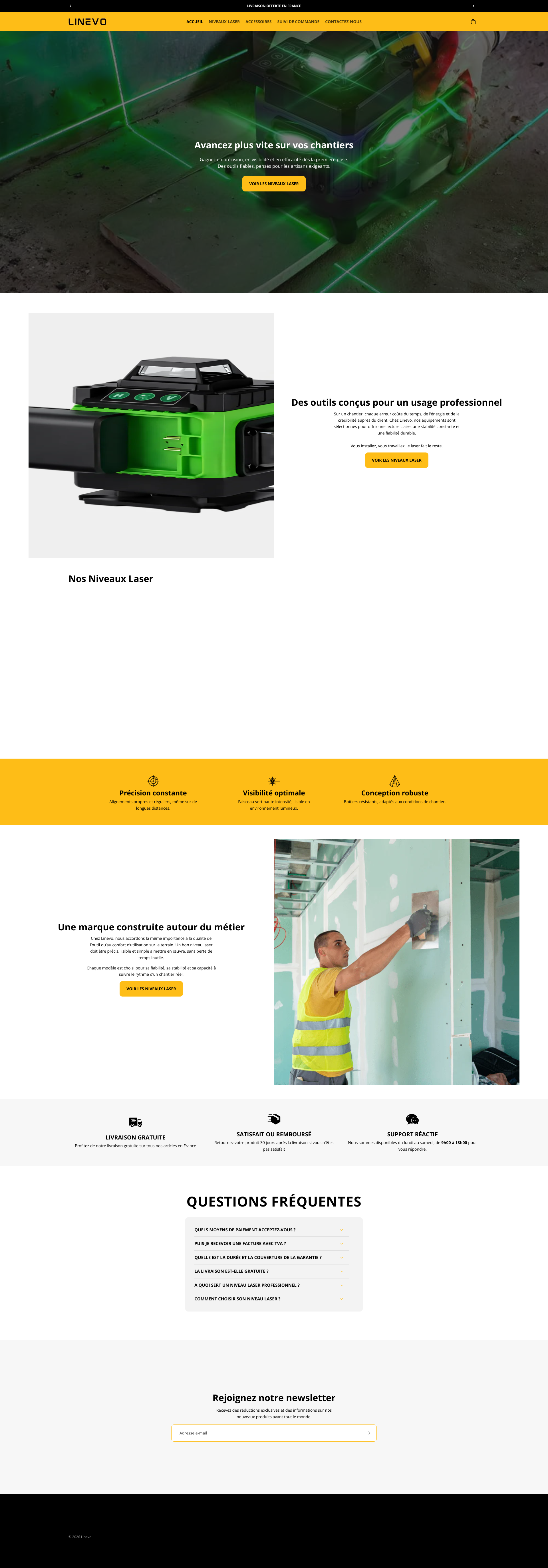 Aperçu du site