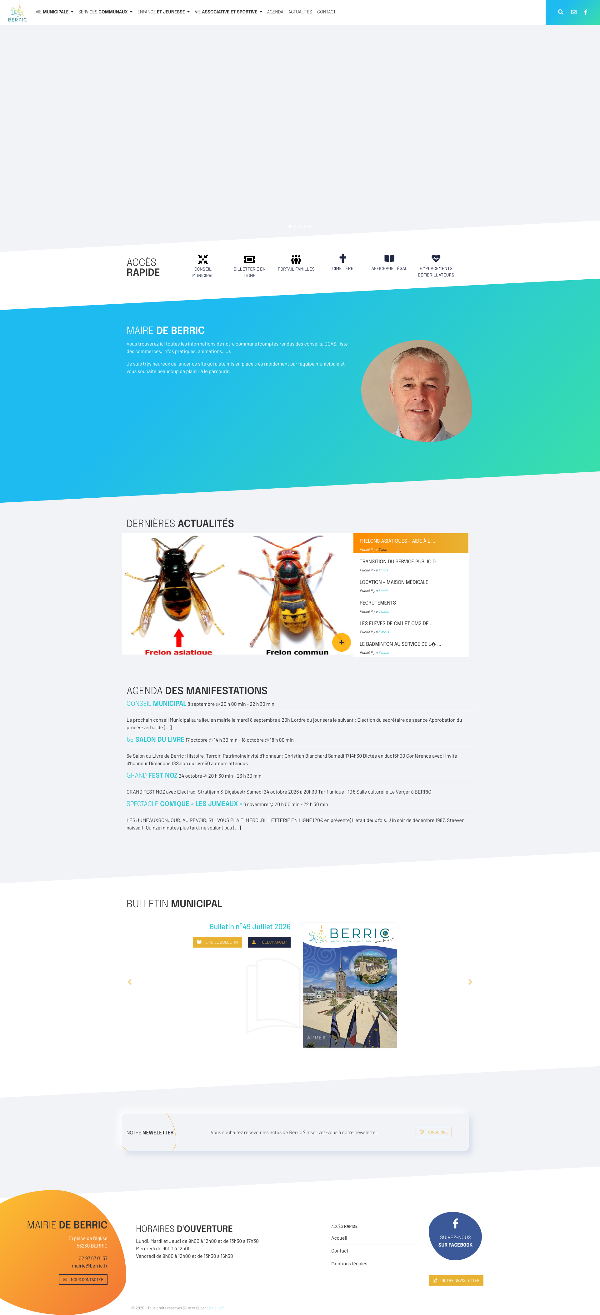 Aperçu du site