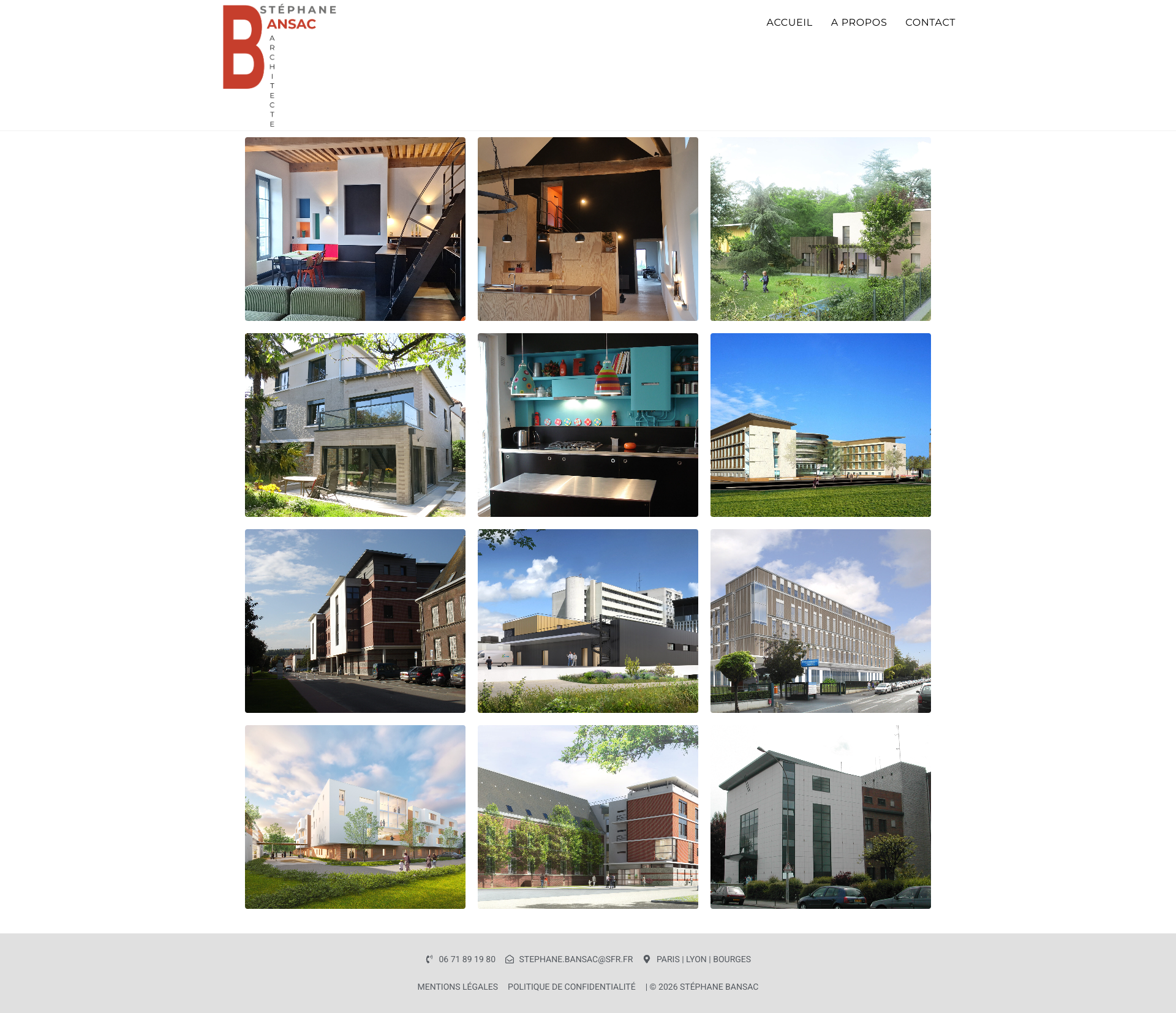 Aperçu du site