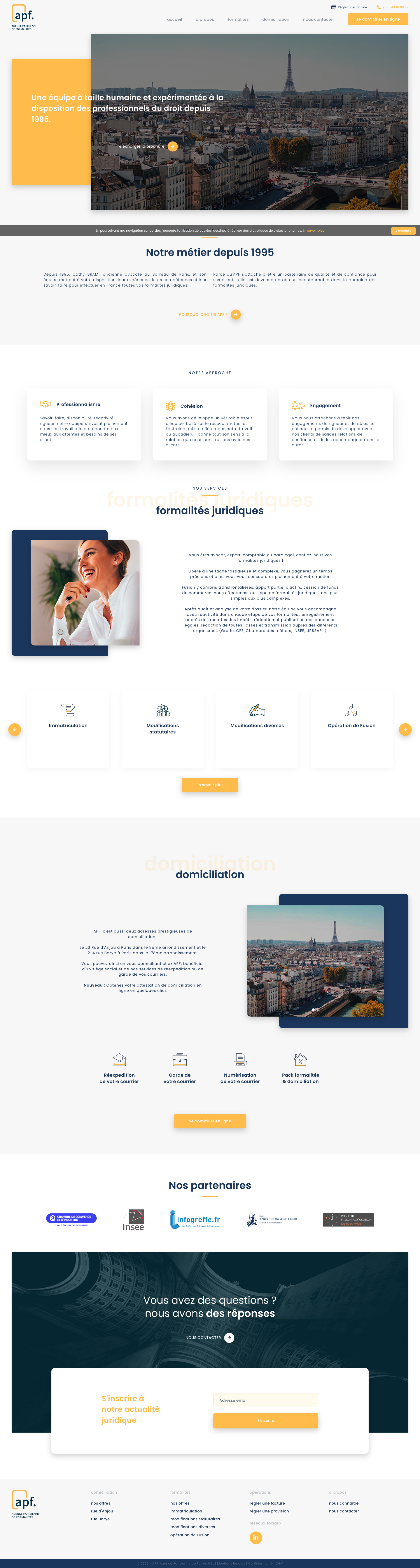 Aperçu du site