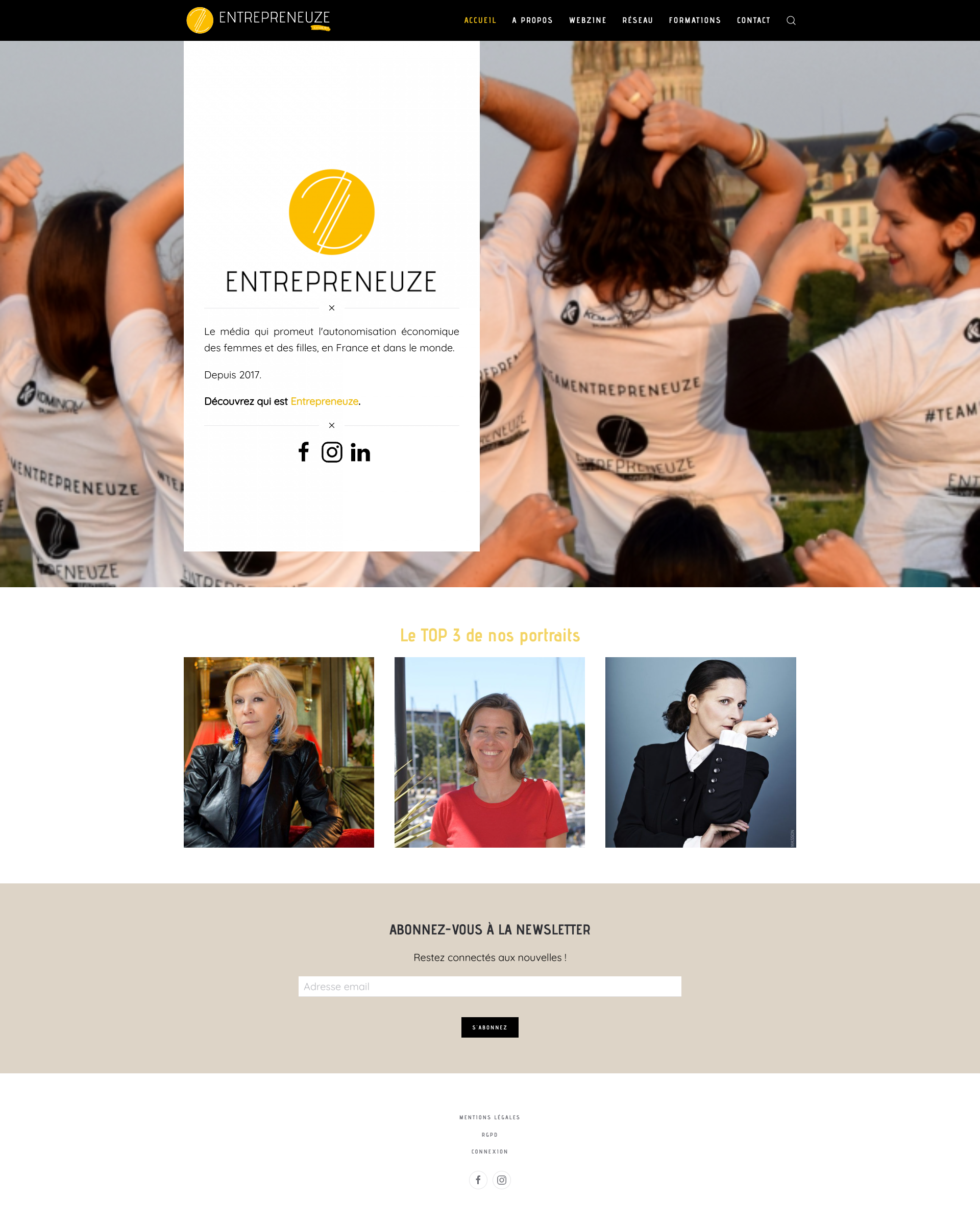 Aperçu du site