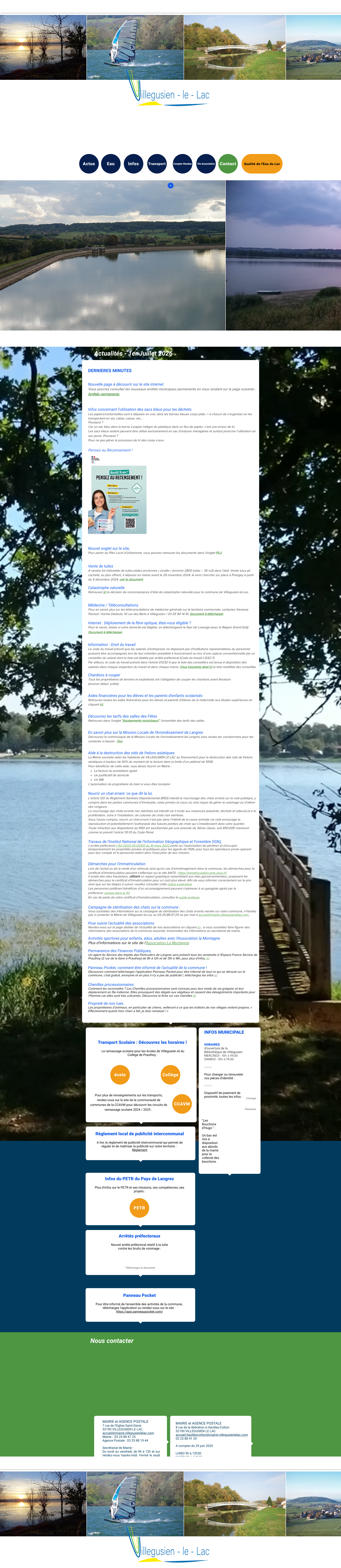 Aperçu du site