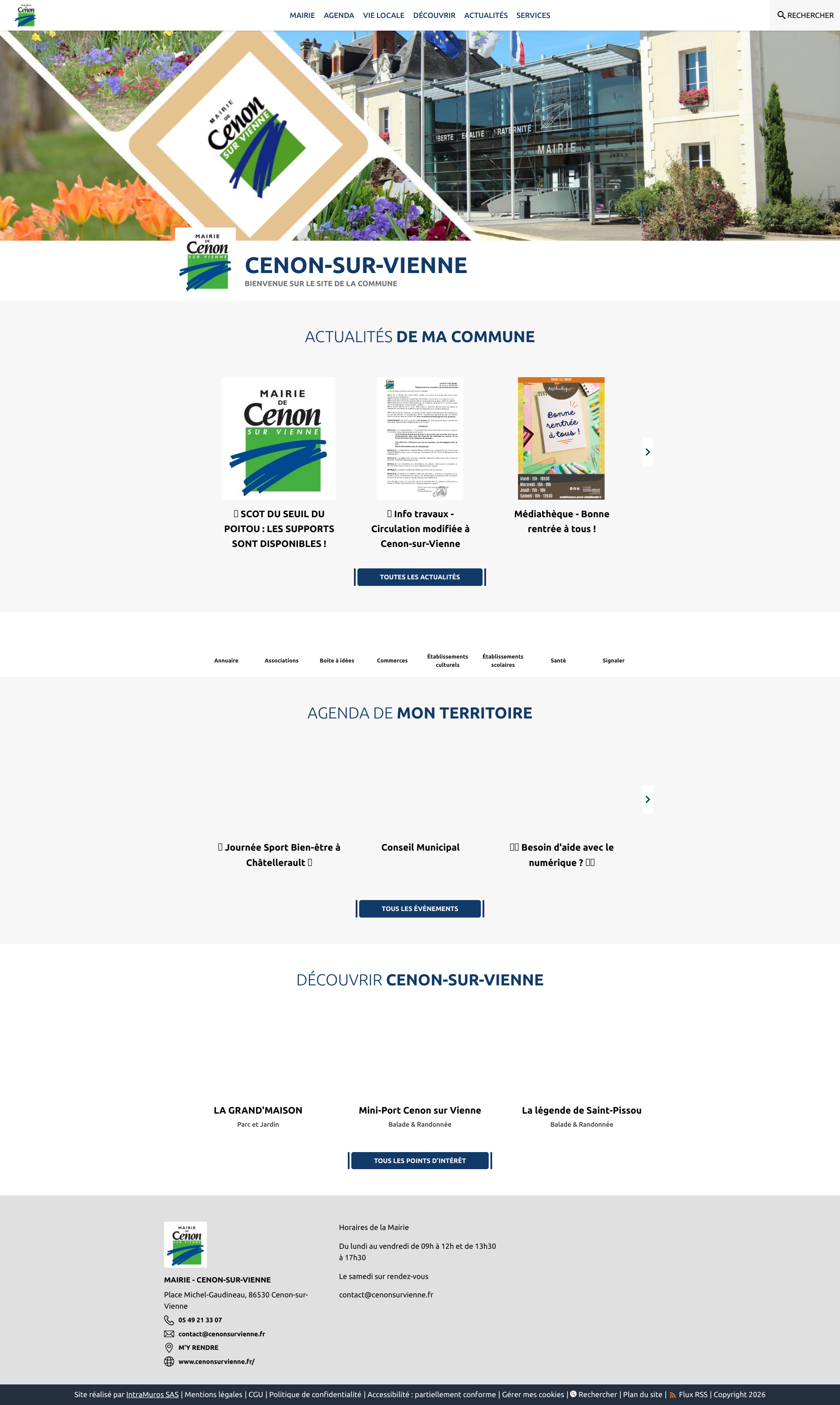 Aperçu du site
