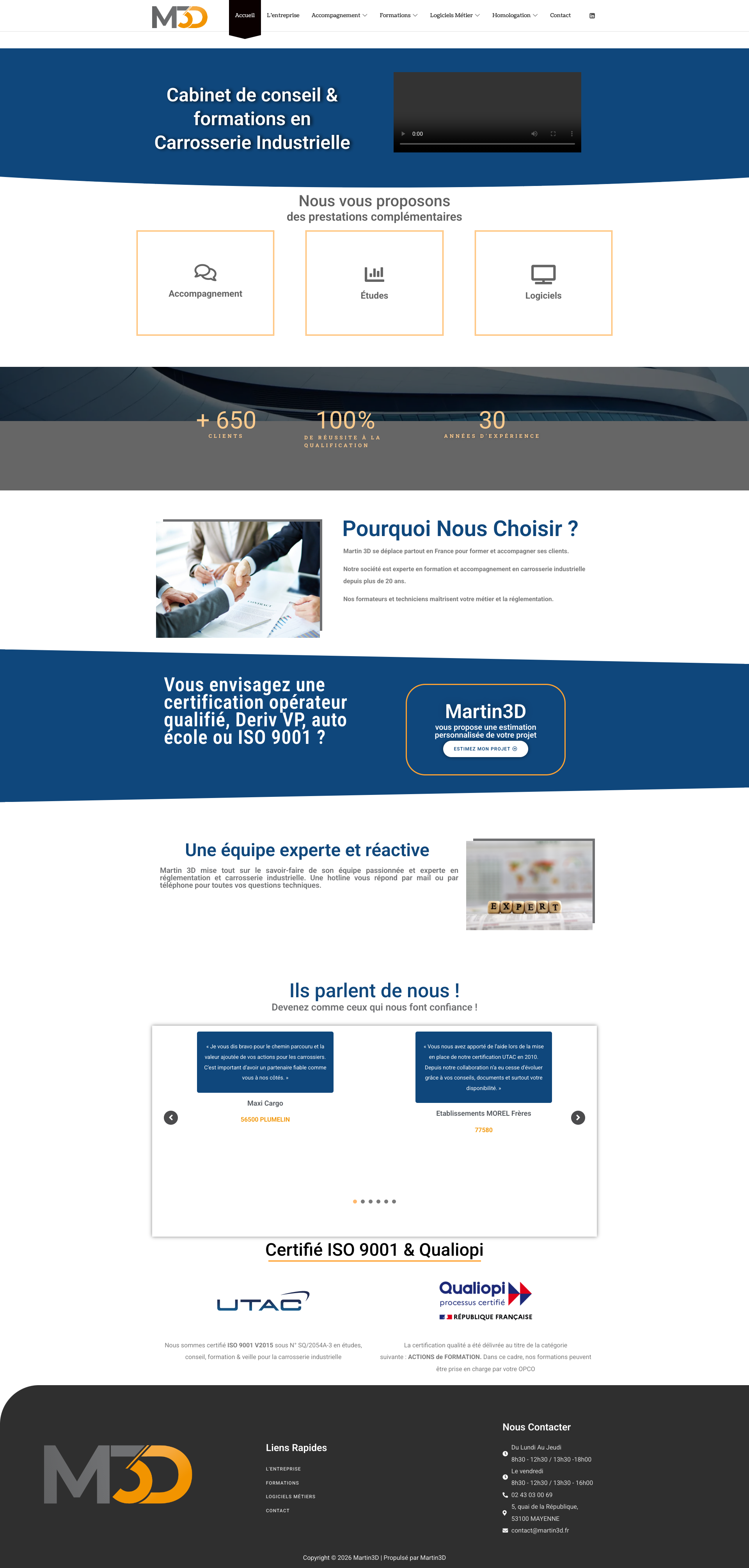 Aperçu du site