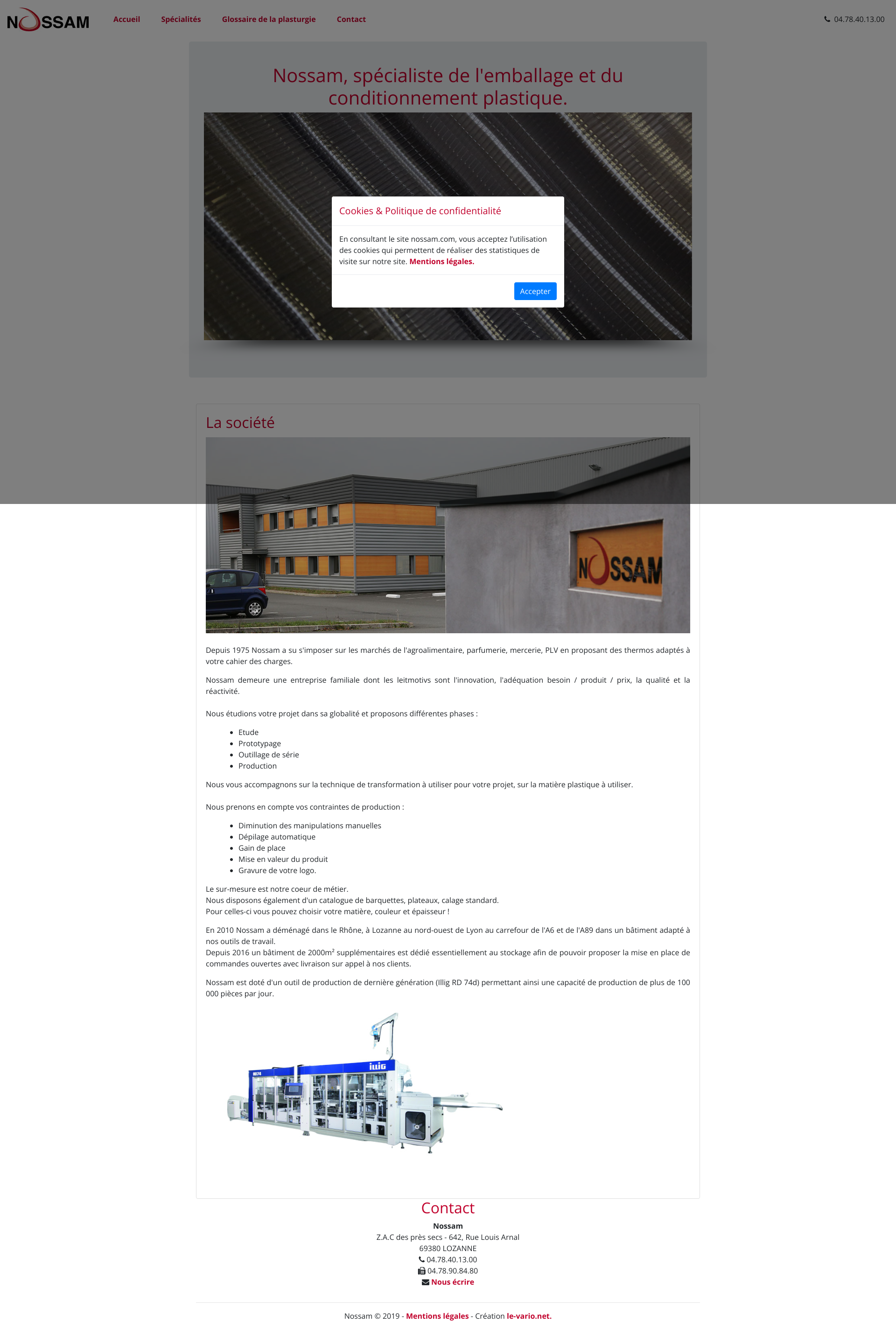 Aperçu du site