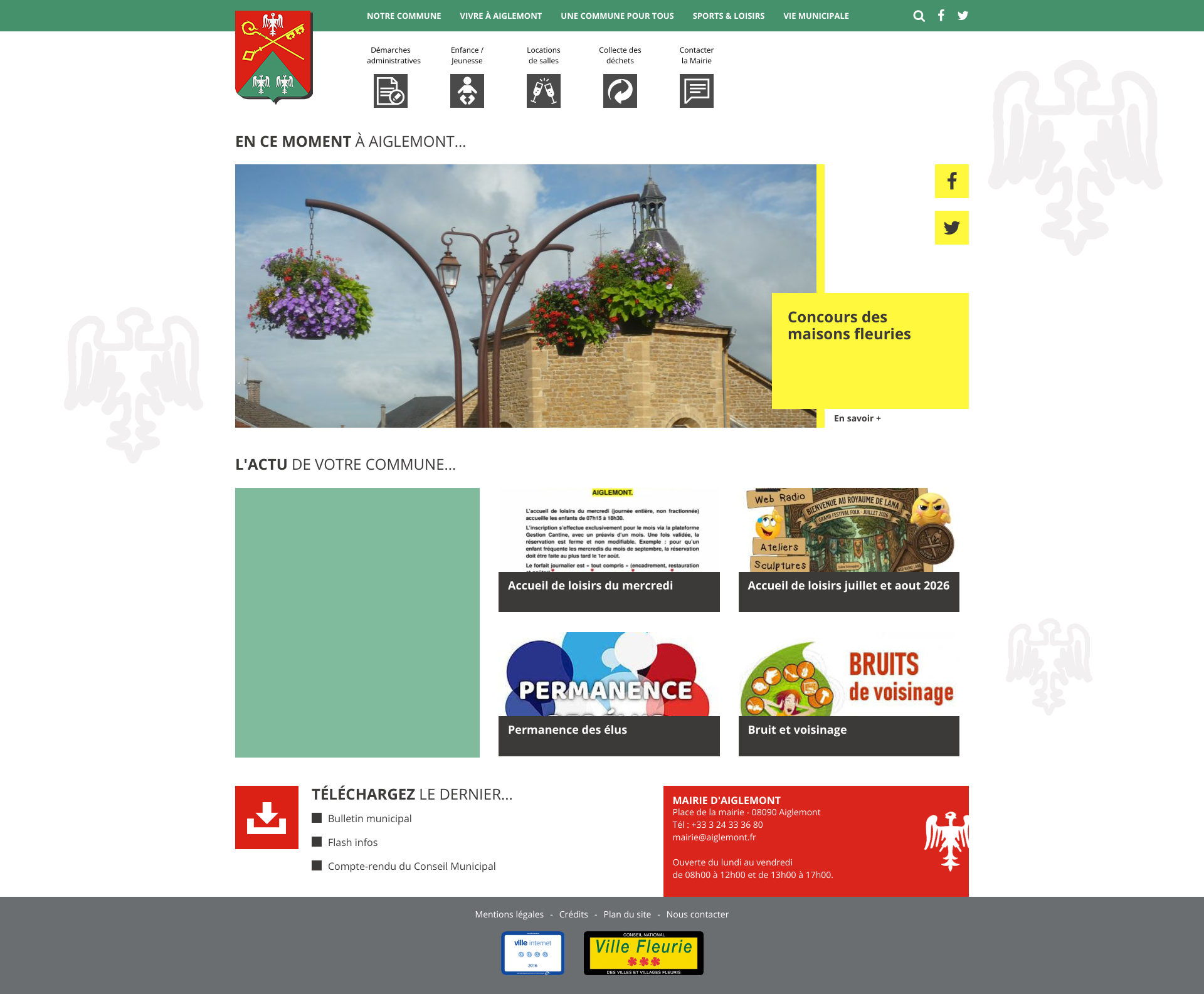 Aperçu du site