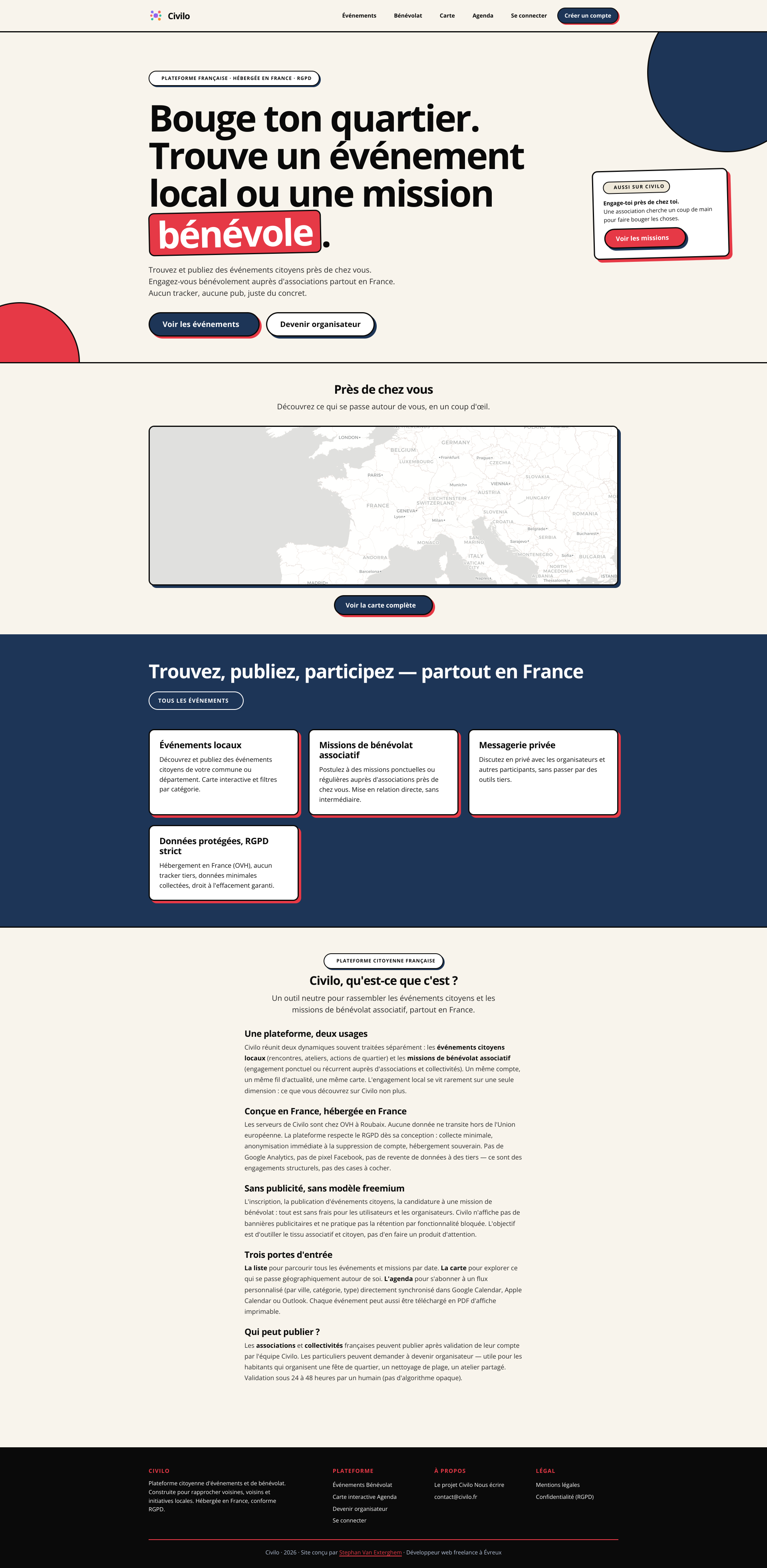 Aperçu du site