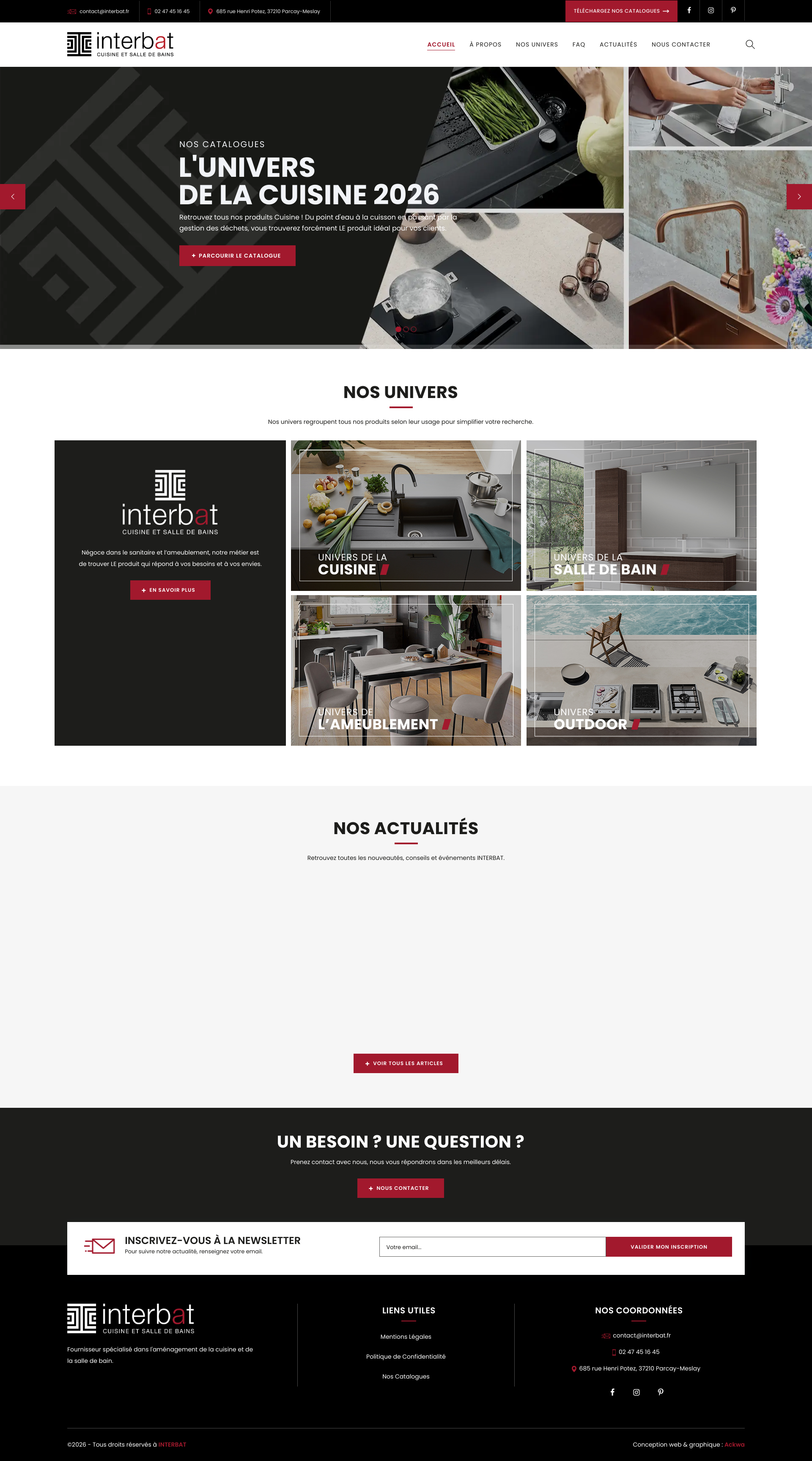 Aperçu du site
