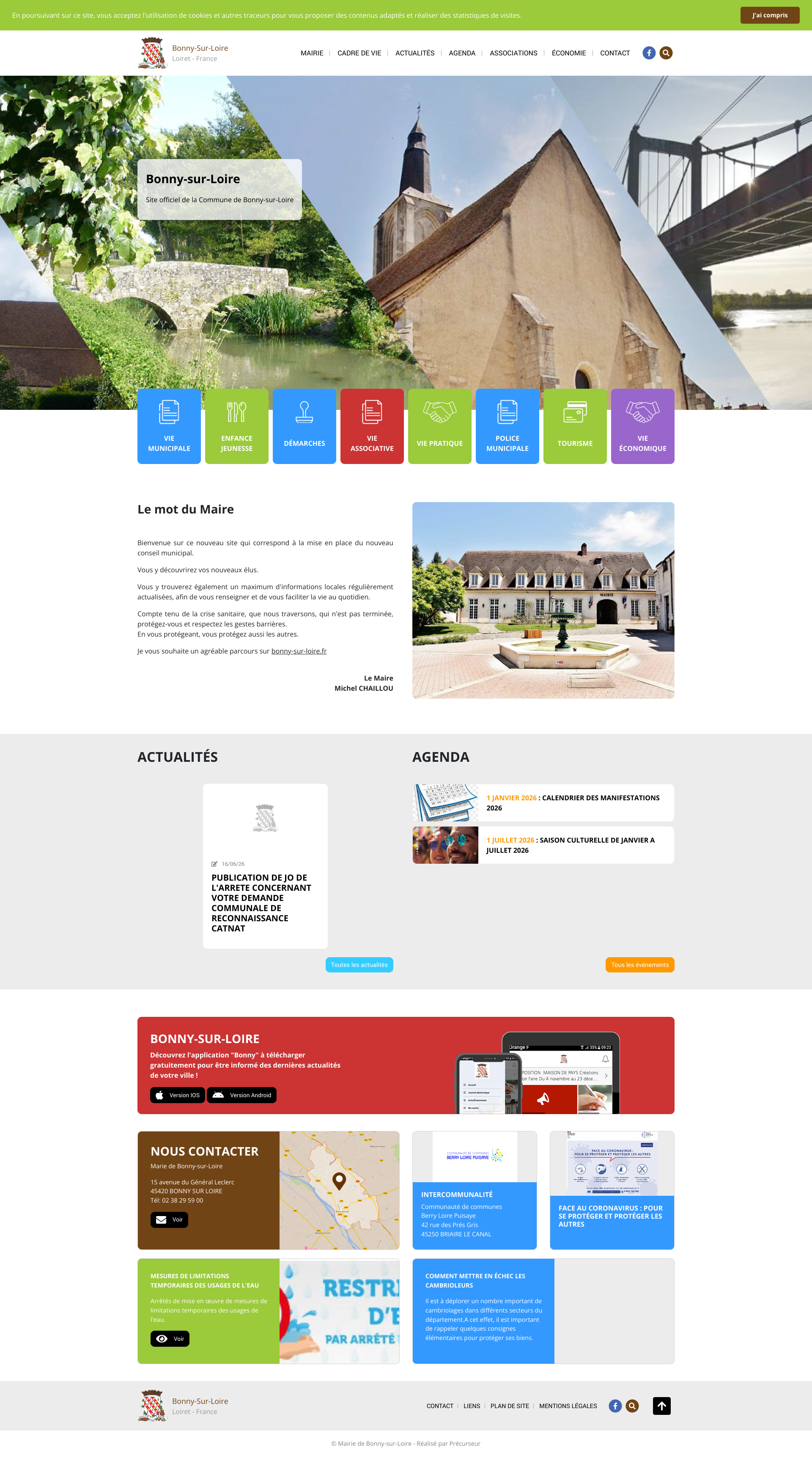 Aperçu du site