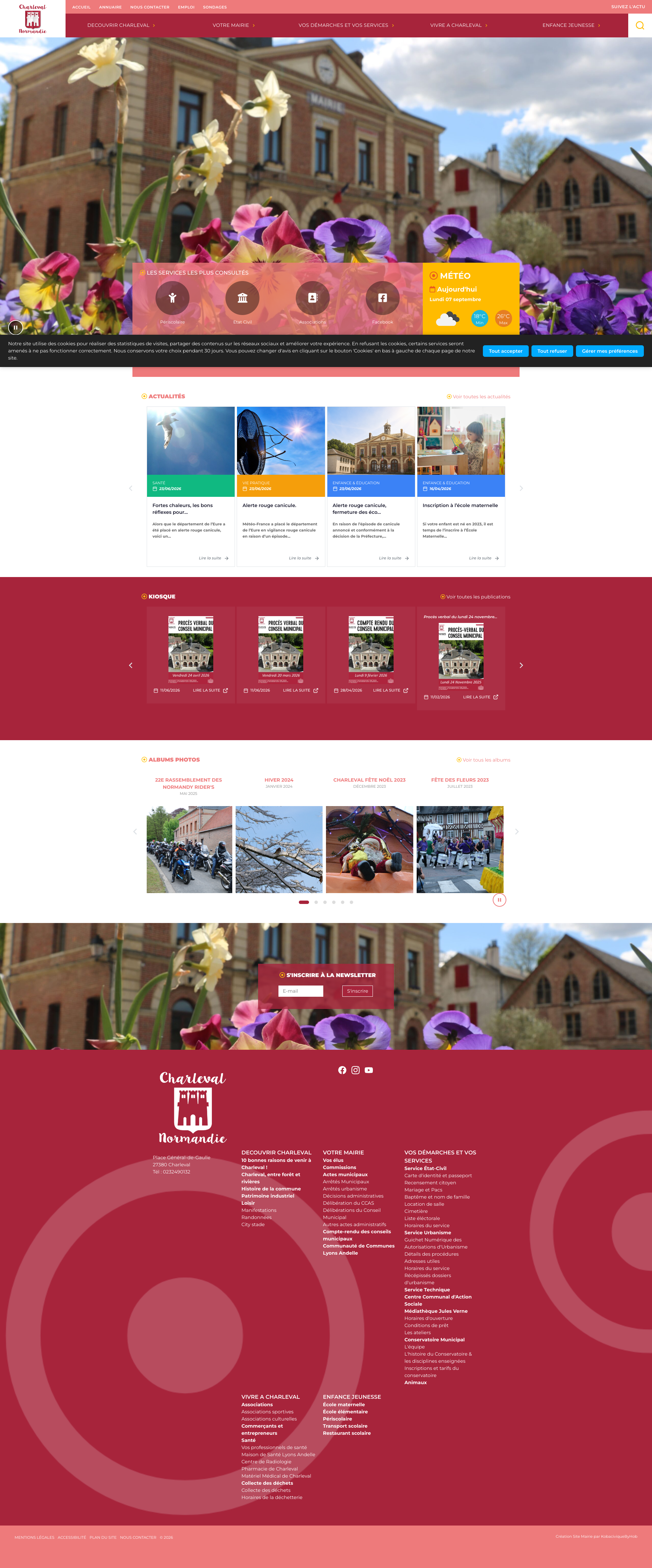 Aperçu du site