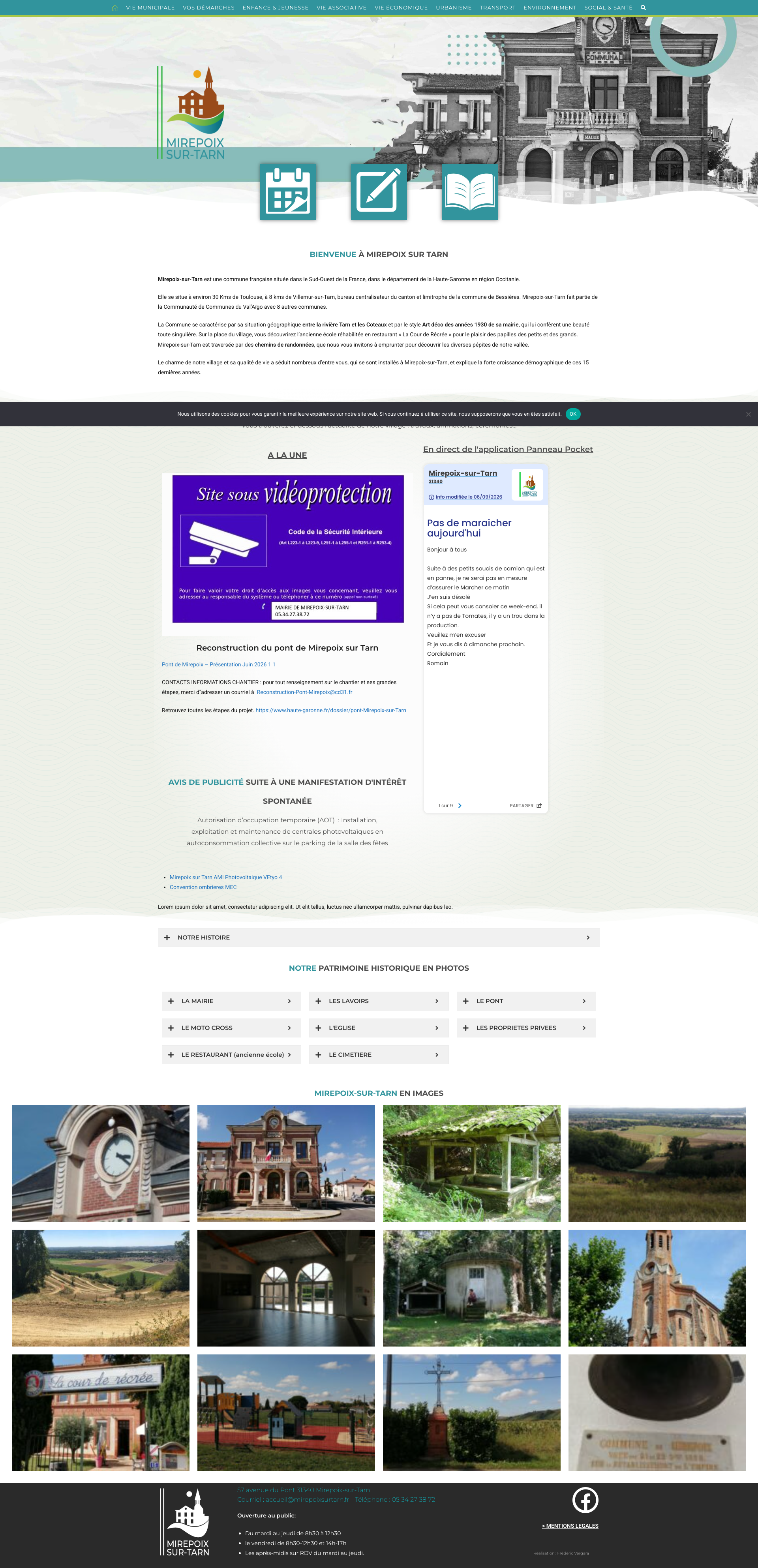 Aperçu du site