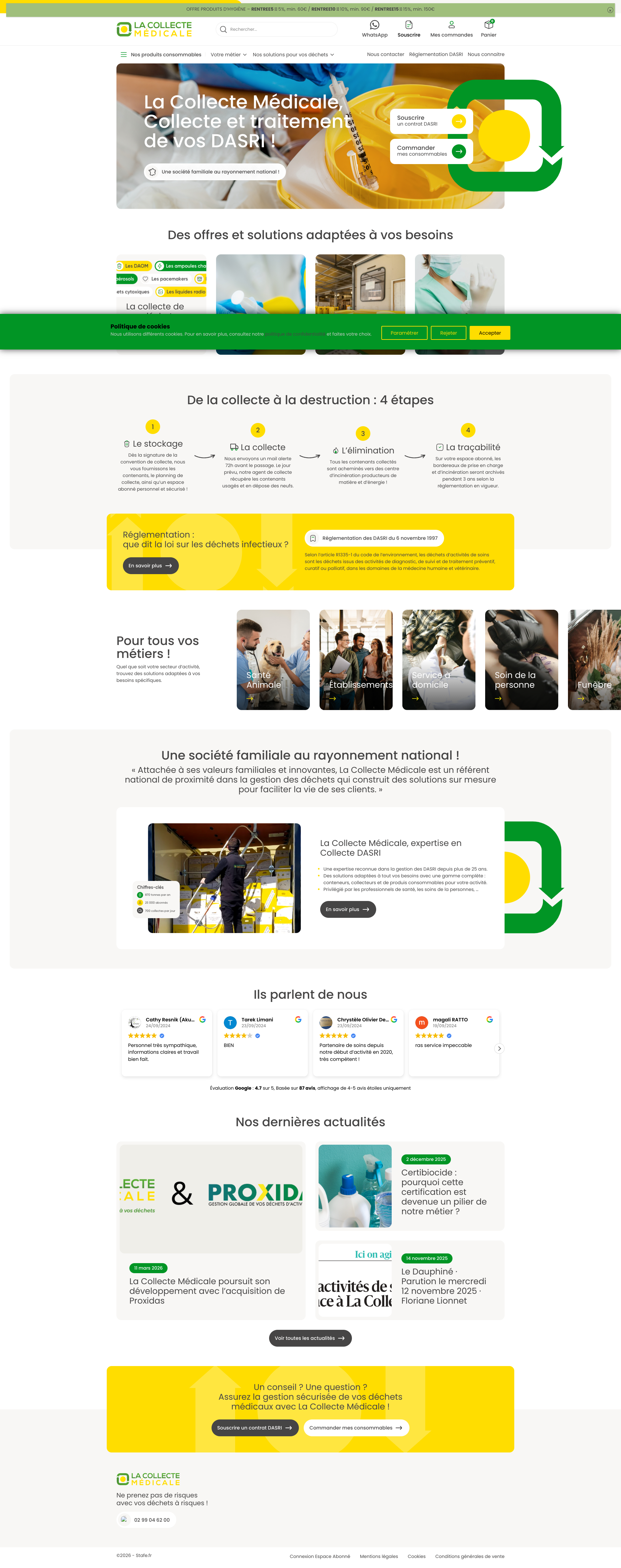 Aperçu du site