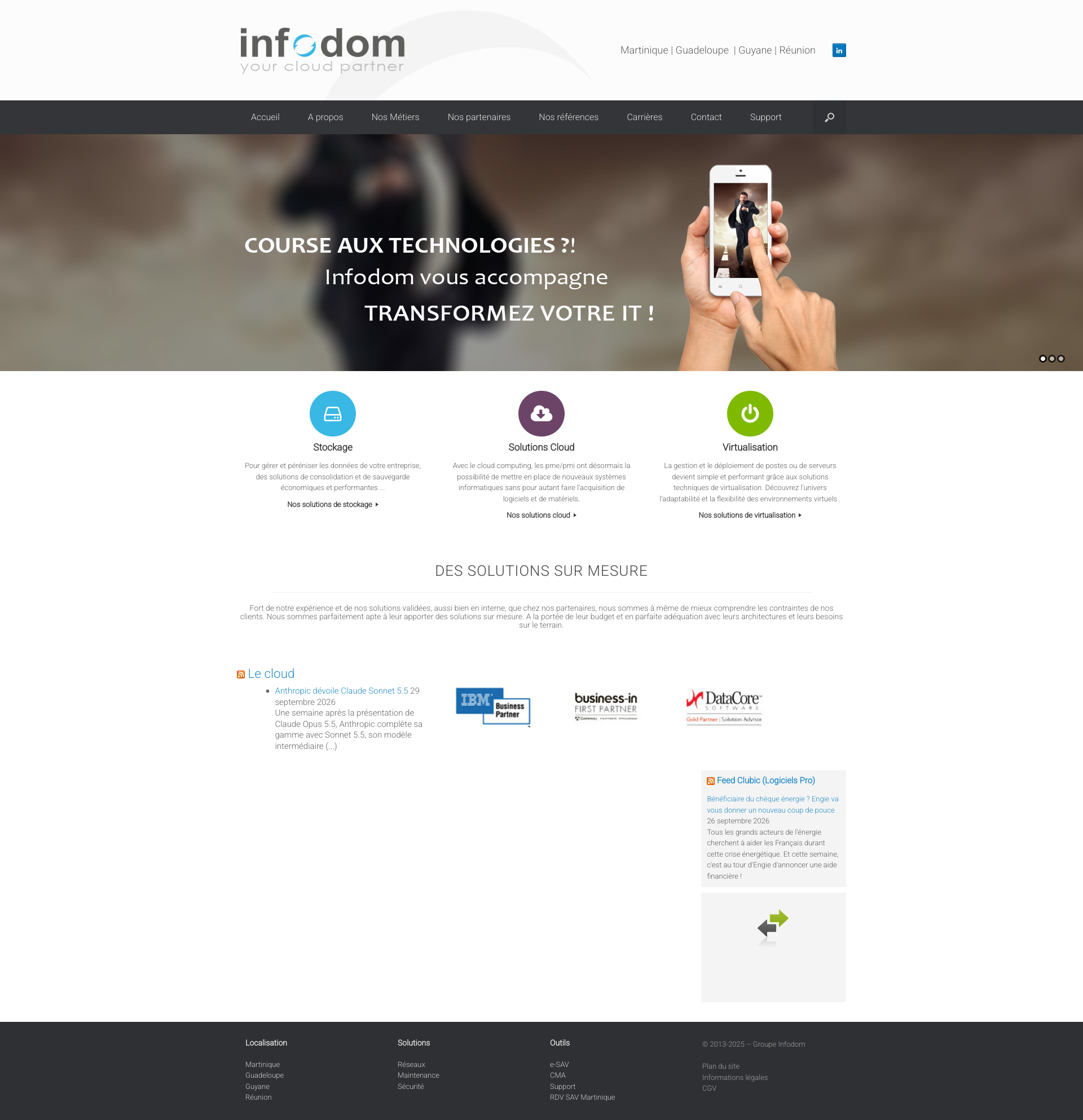 Aperçu du site