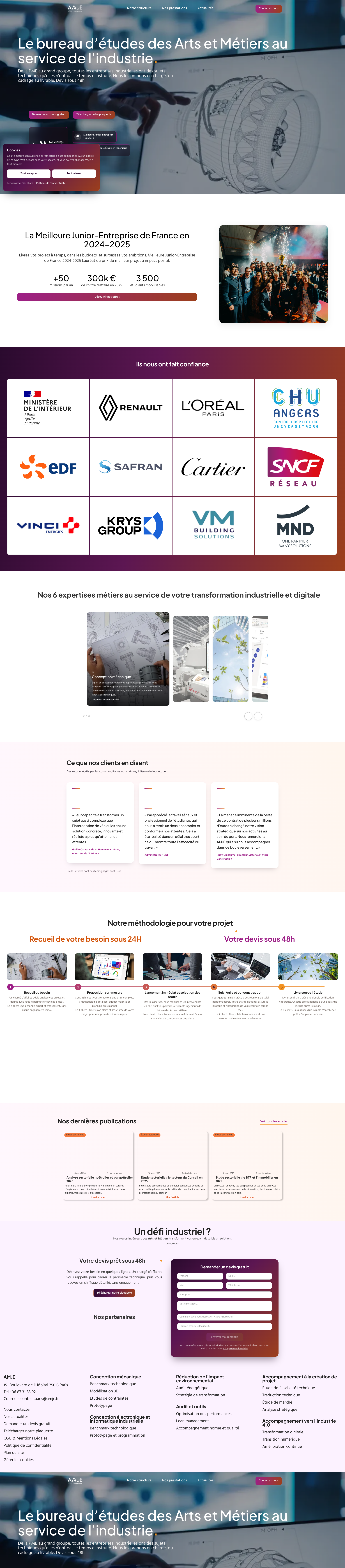 Aperçu du site