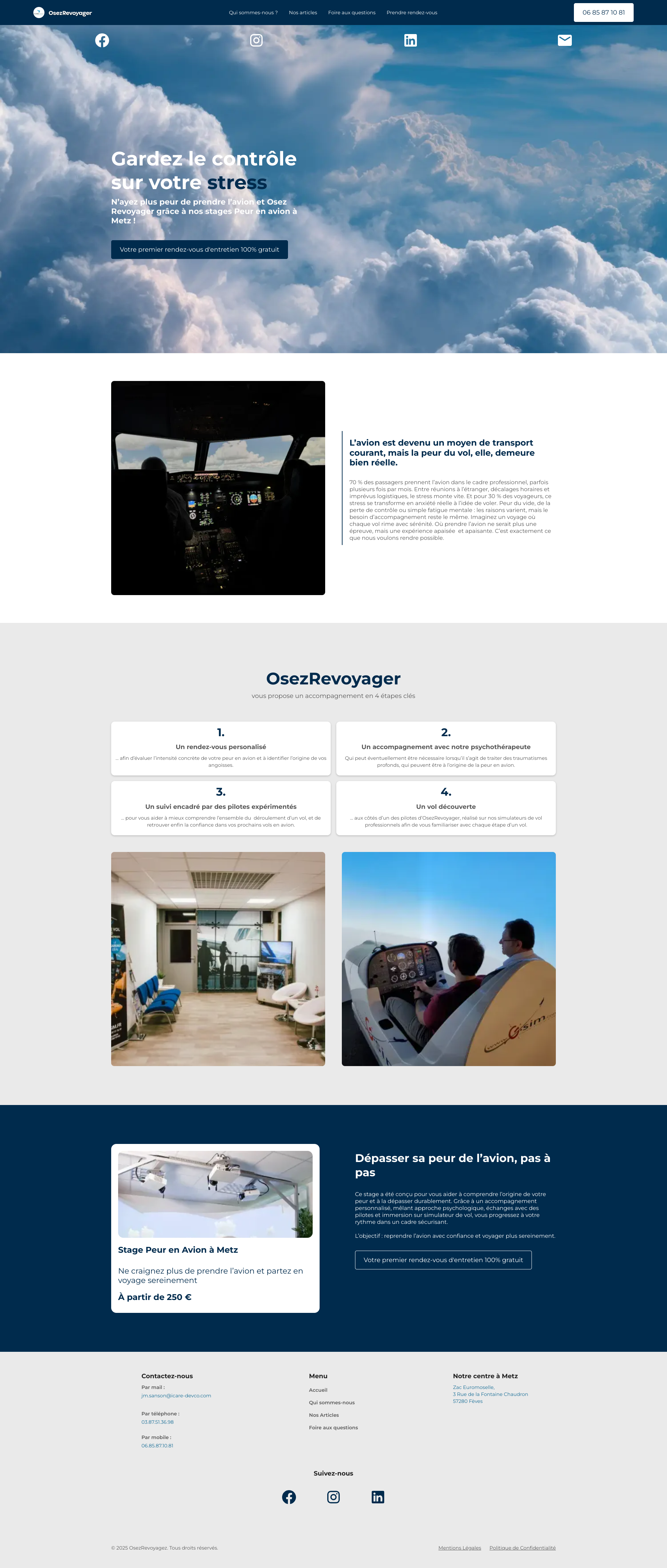 Aperçu du site