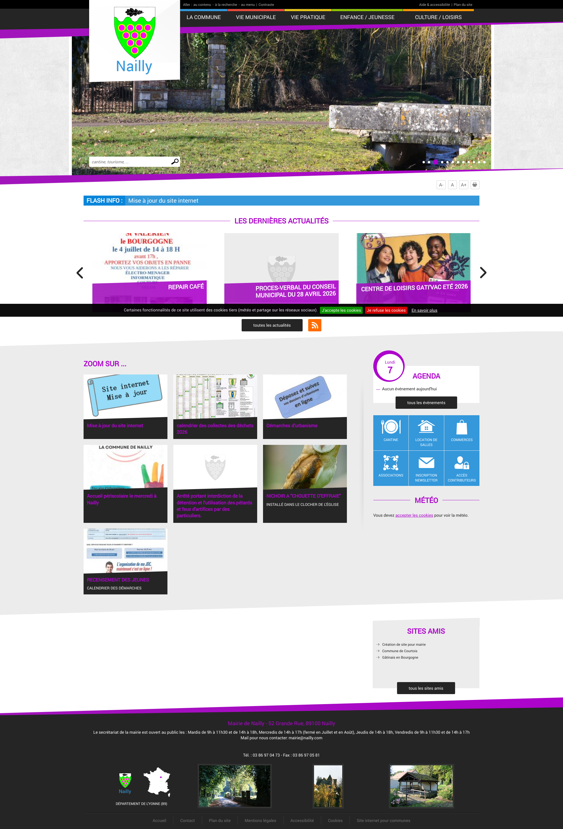 Aperçu du site