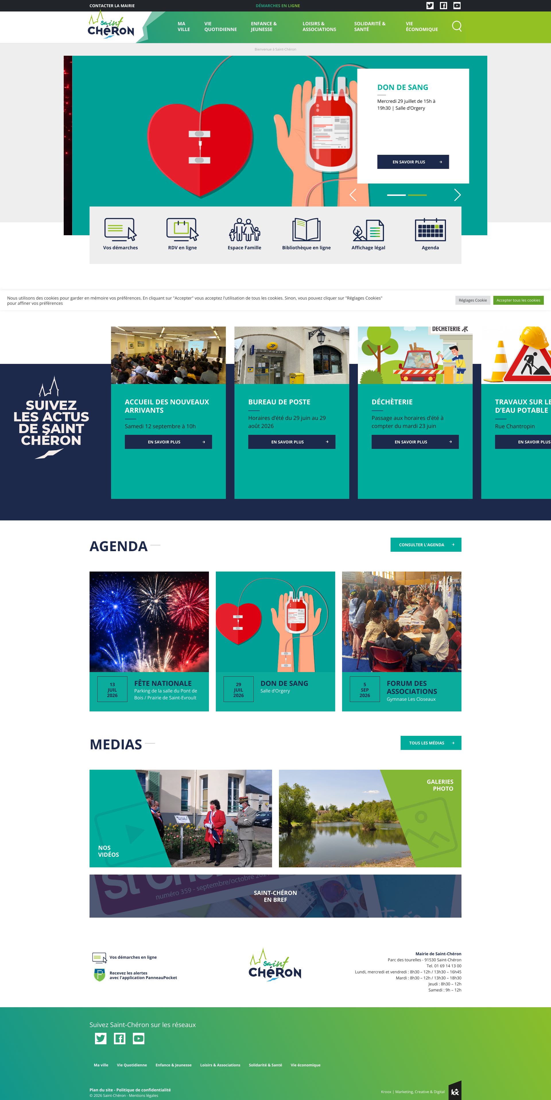 Aperçu du site