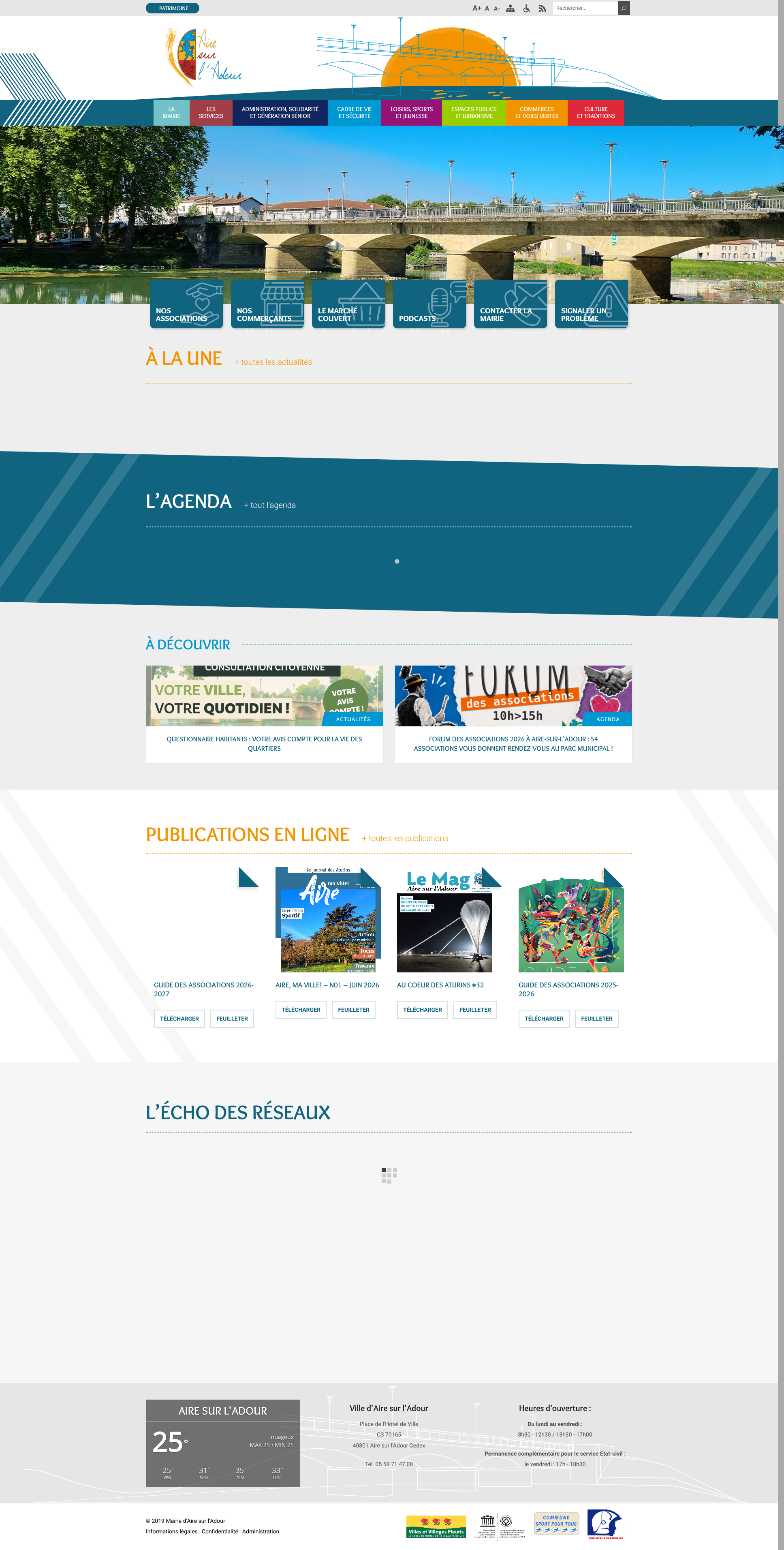 Aperçu du site