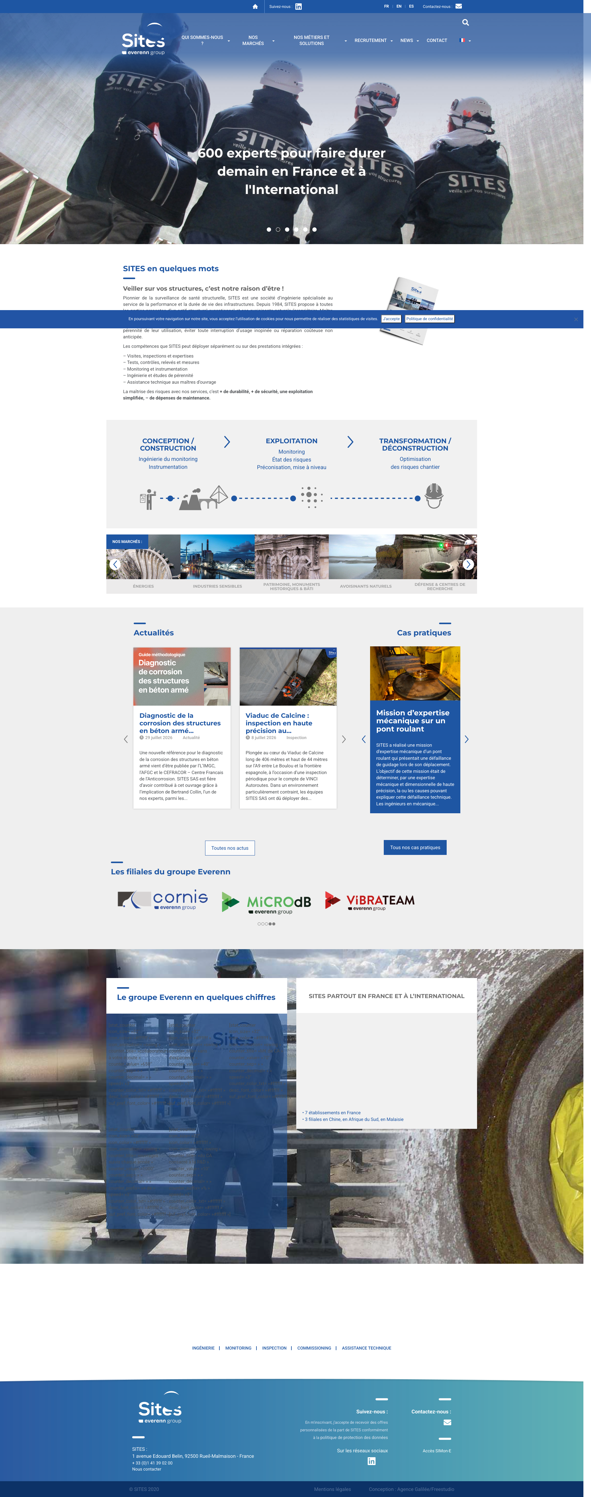 Aperçu du site