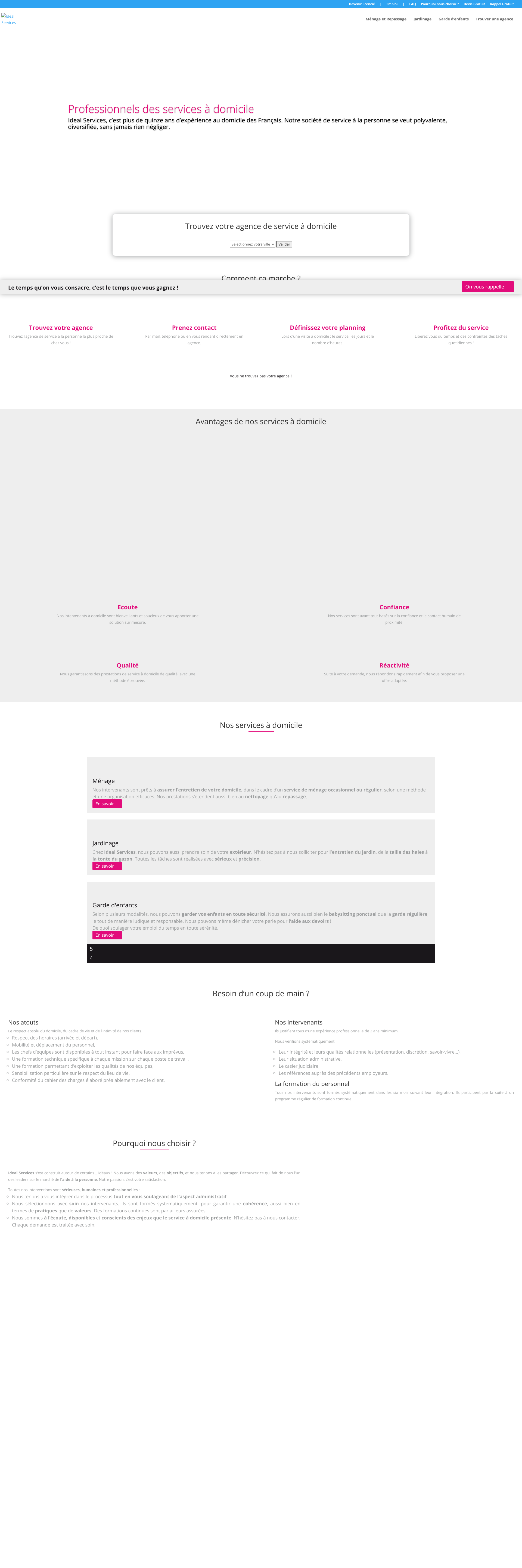 Aperçu du site