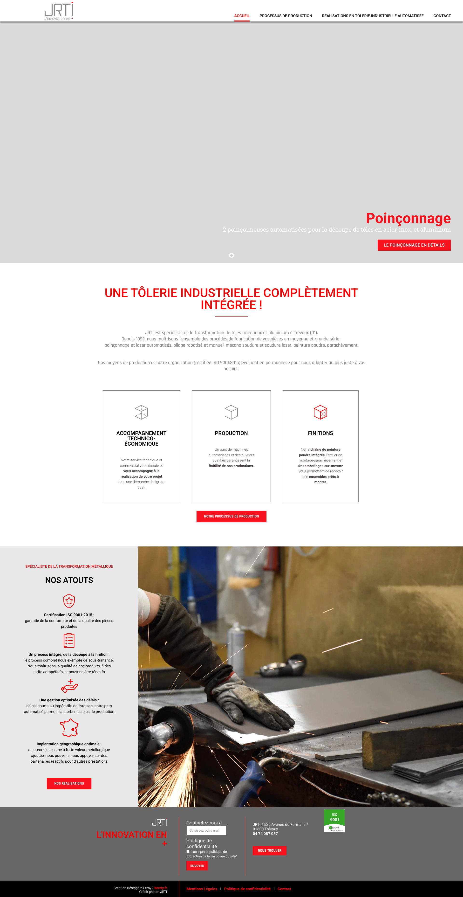 Aperçu du site