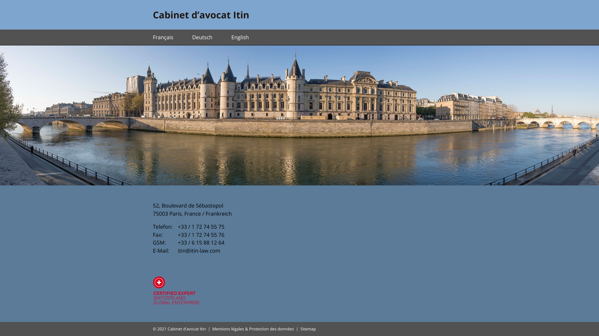 Aperçu du site