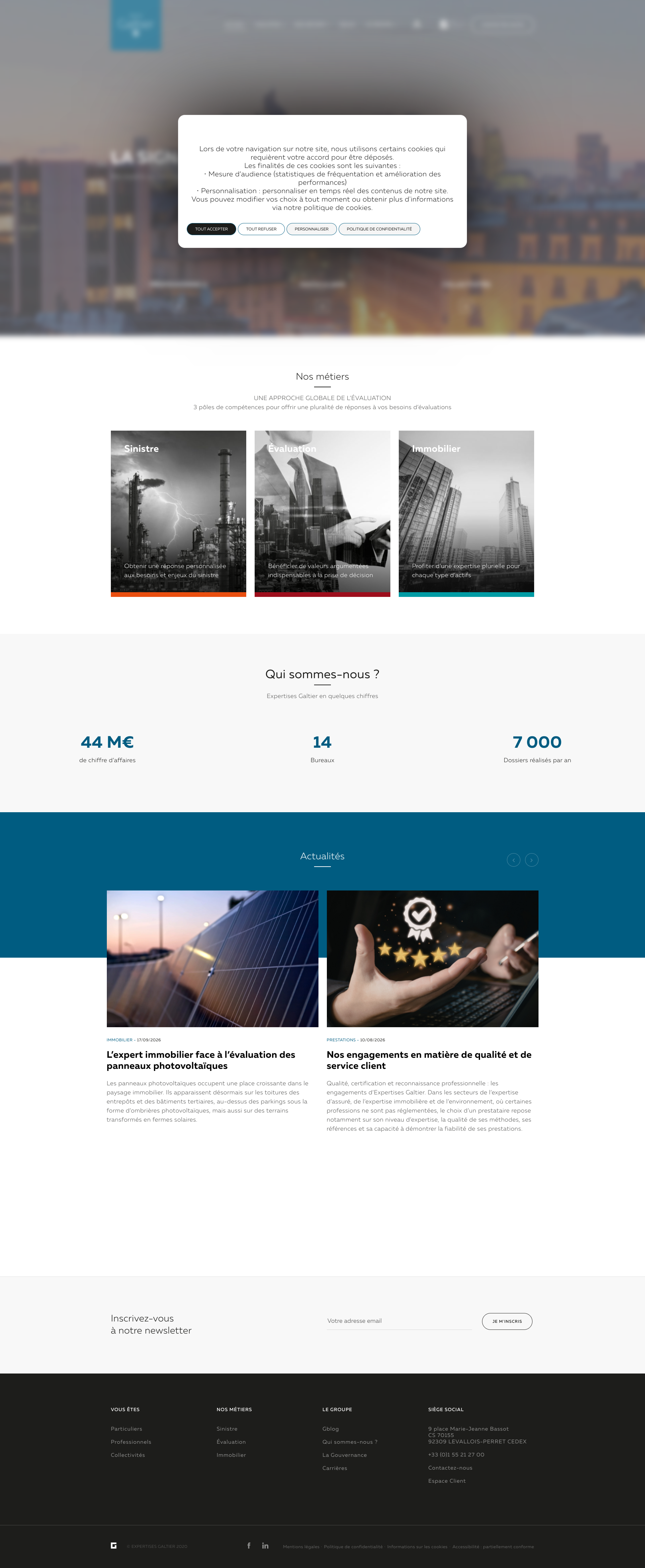 Aperçu du site