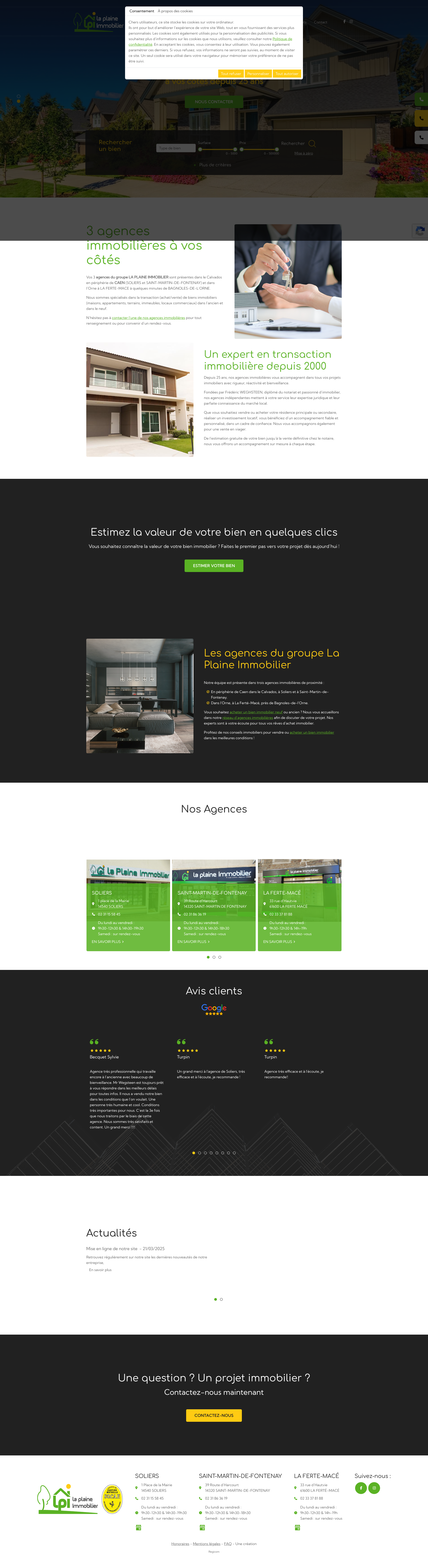 Aperçu du site