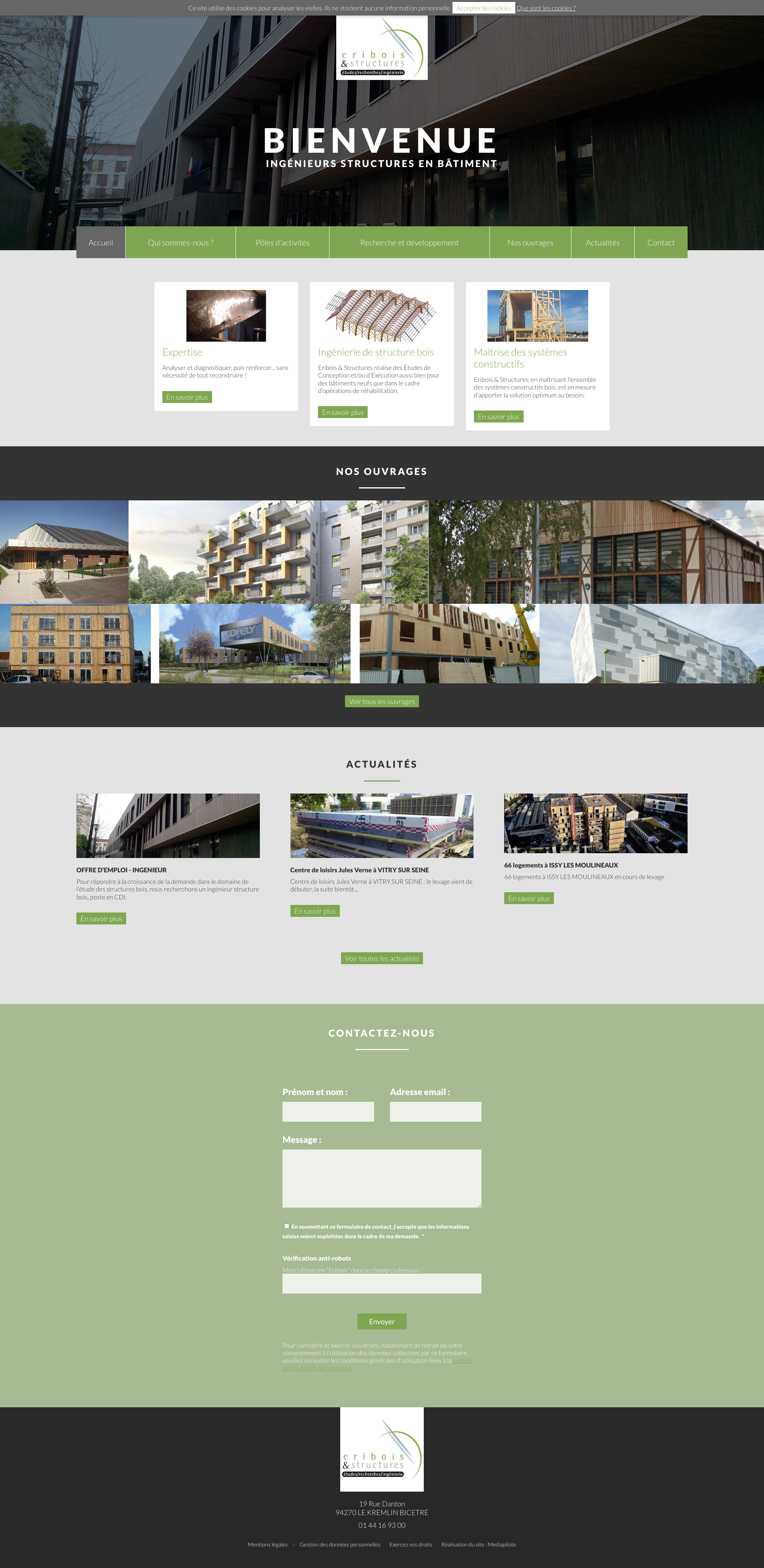 Aperçu du site