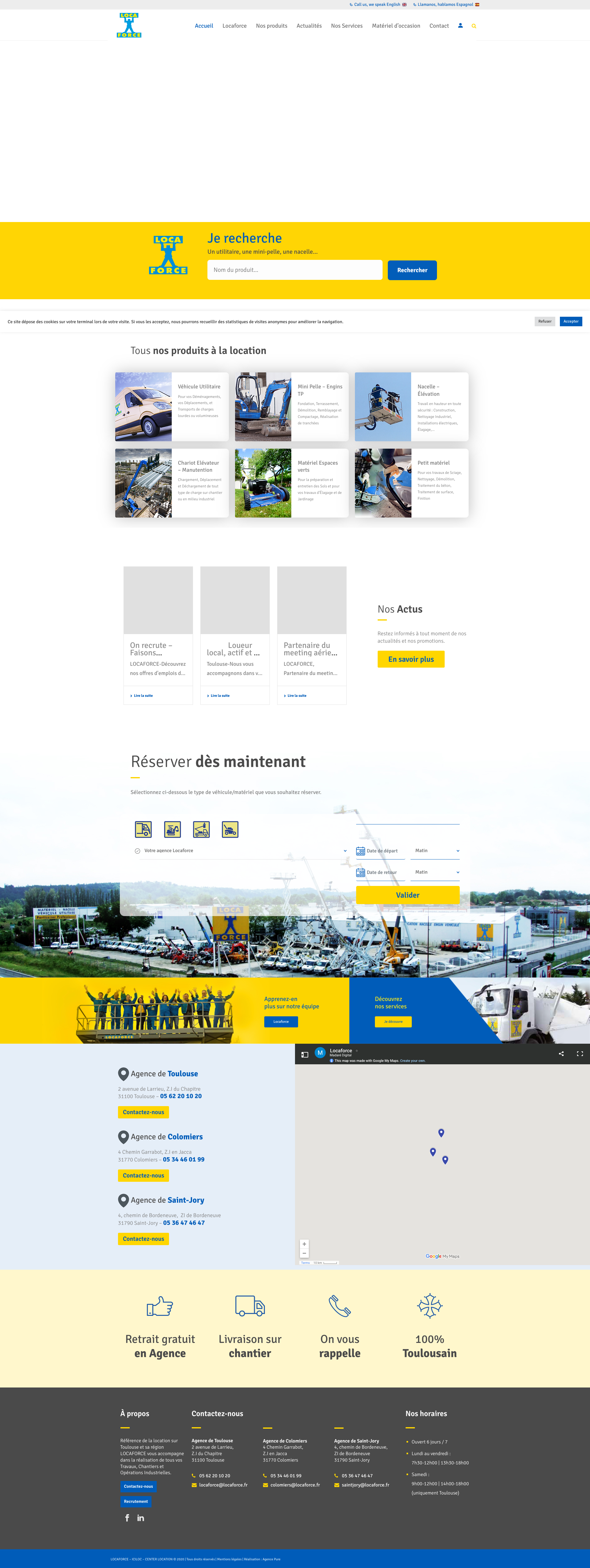 Aperçu du site