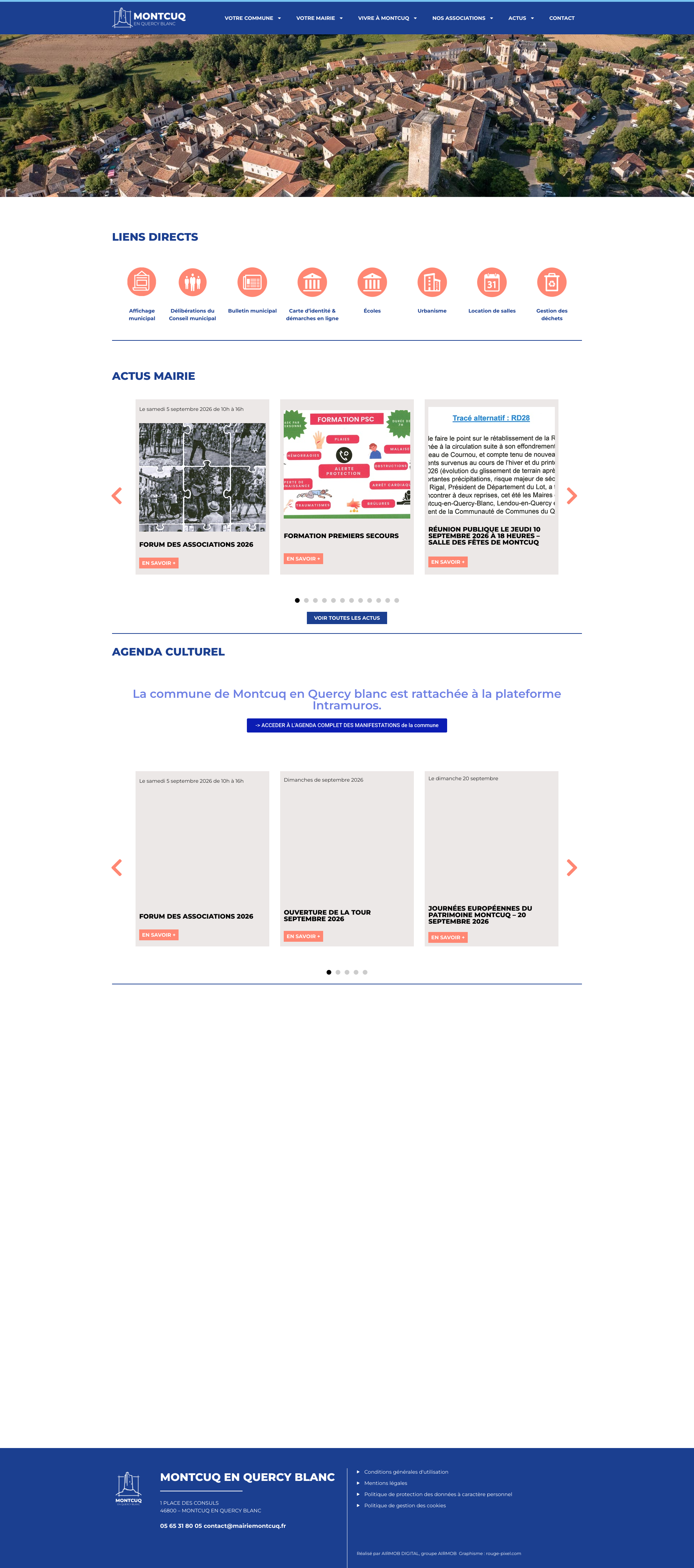 Aperçu du site