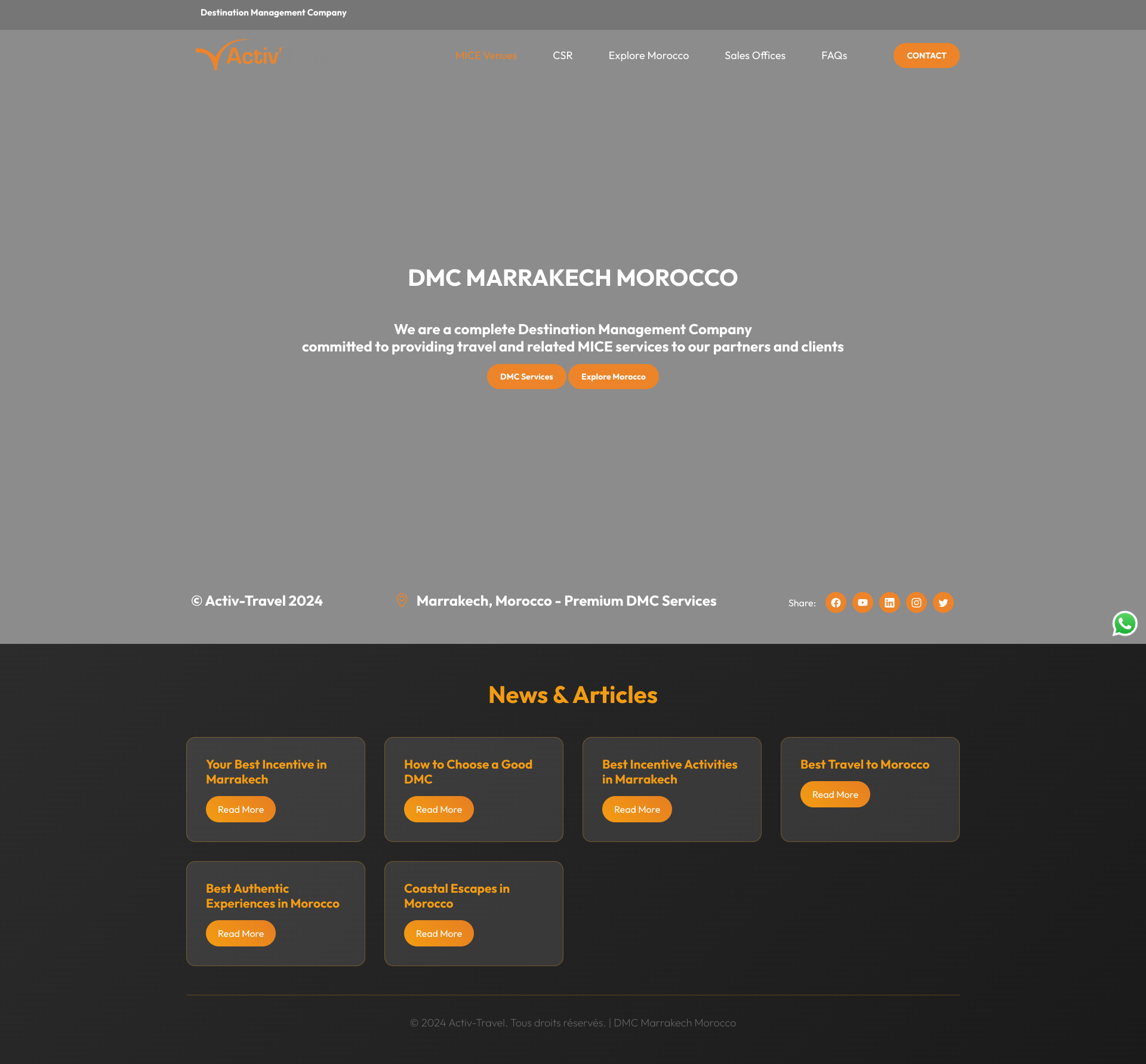 Aperçu du site