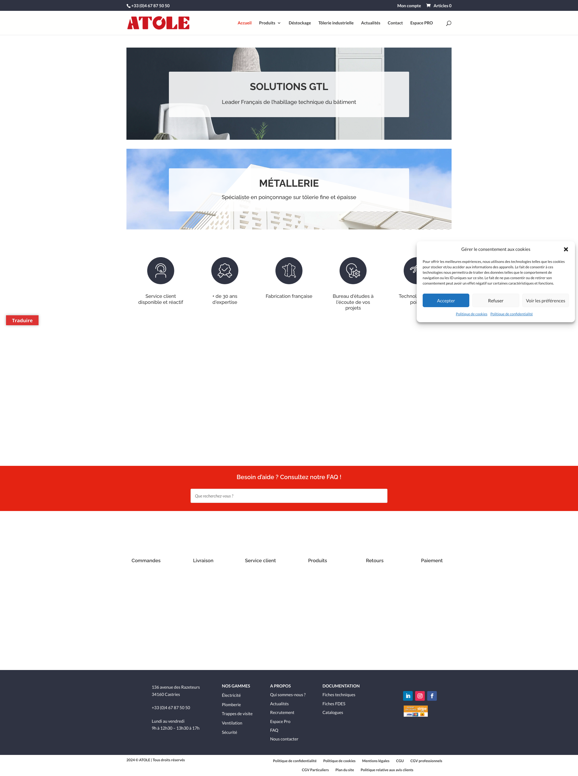 Aperçu du site