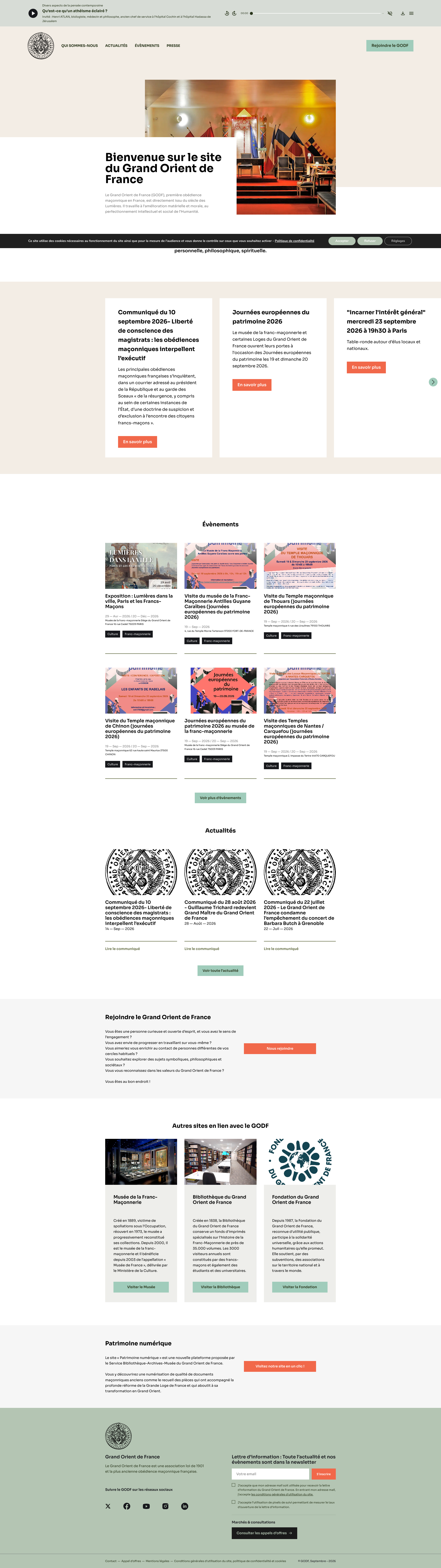 Aperçu du site